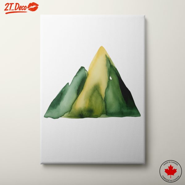 Abstract Mountain Landscape in Watercolor 2