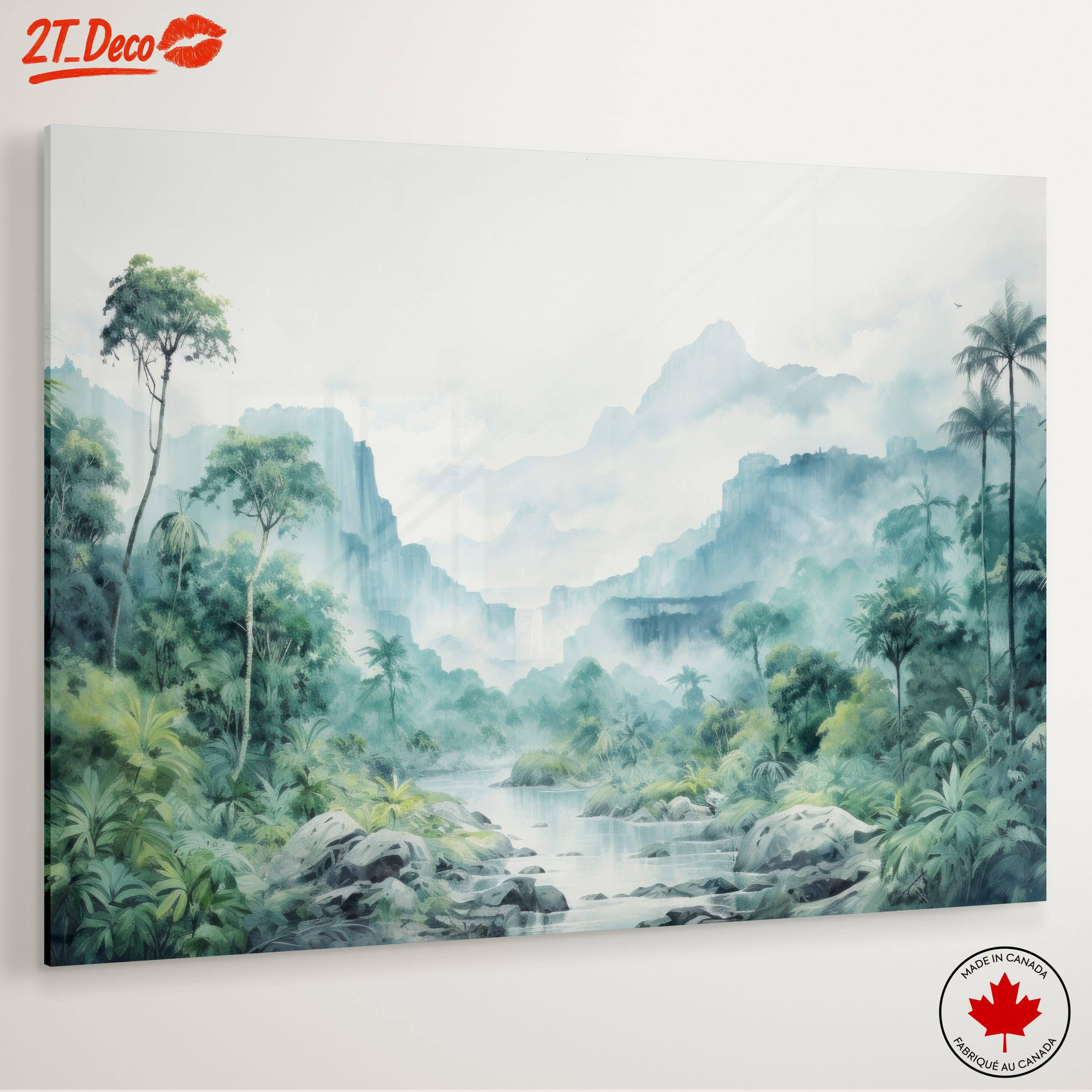 Serene Nature Landscape with Waterfall - Image 6