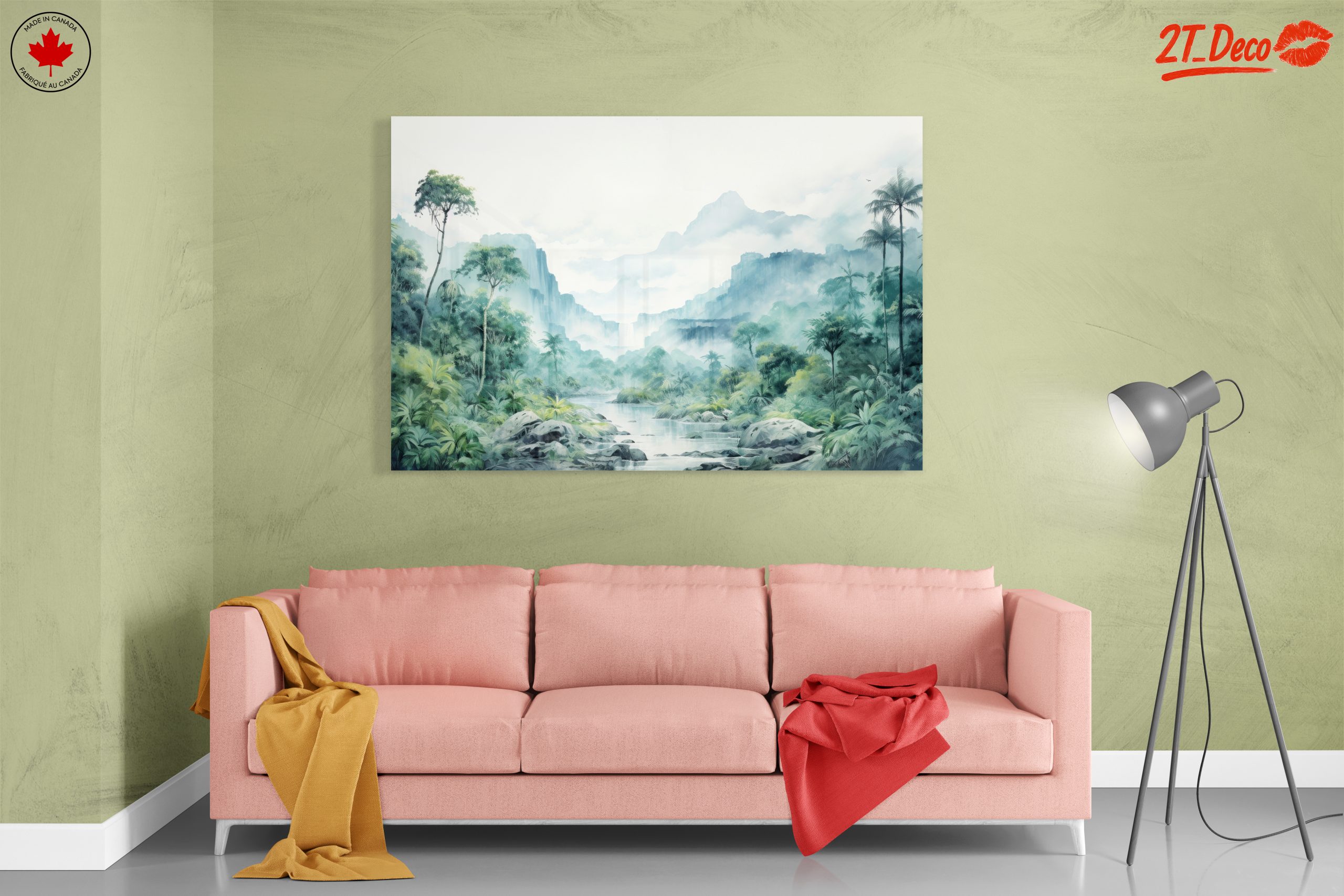 Serene Nature Landscape with Waterfall - Image 7