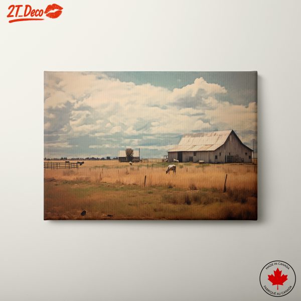 Tranquil Rural Landscape with Horses