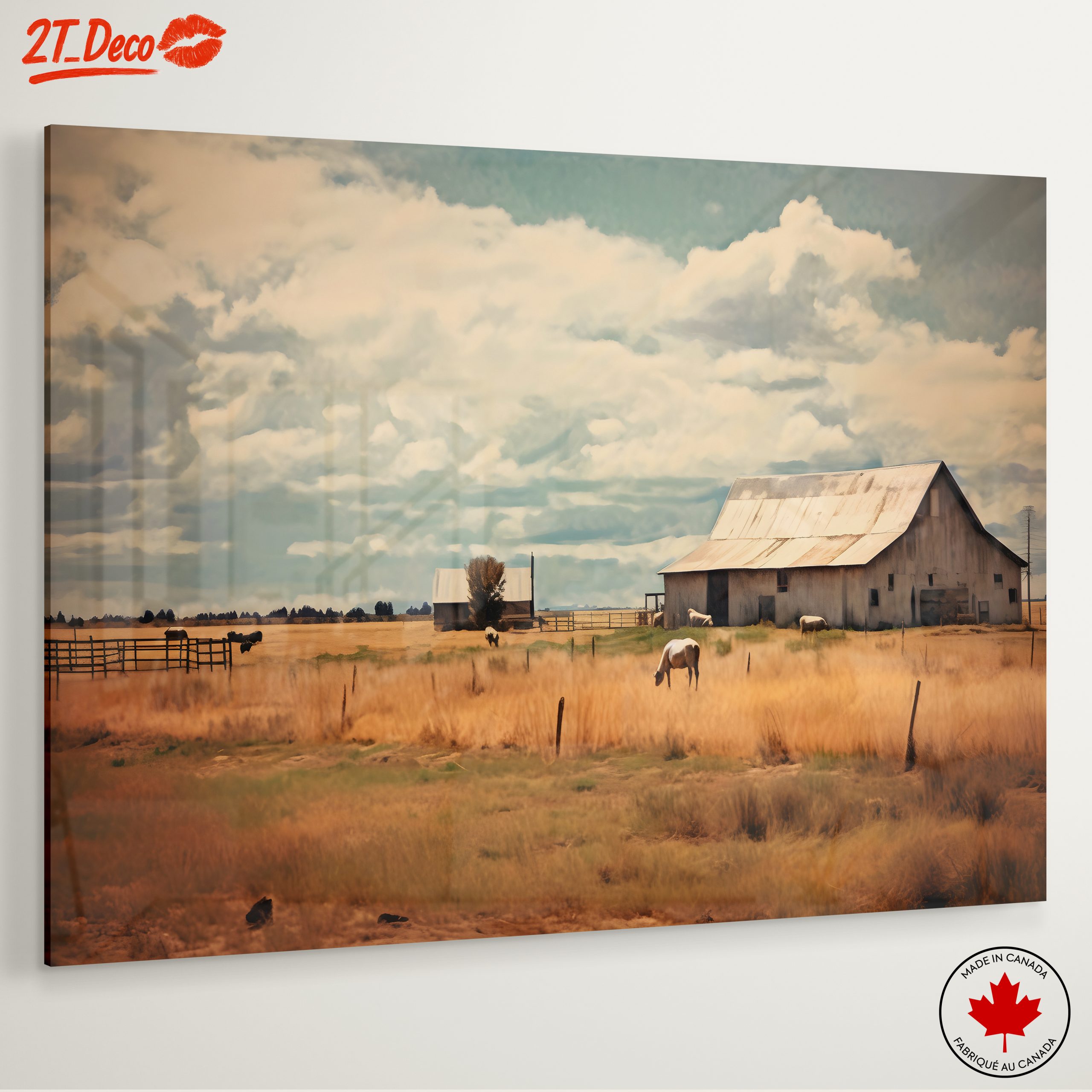 Tranquil Rural Landscape with Horses - Image 6