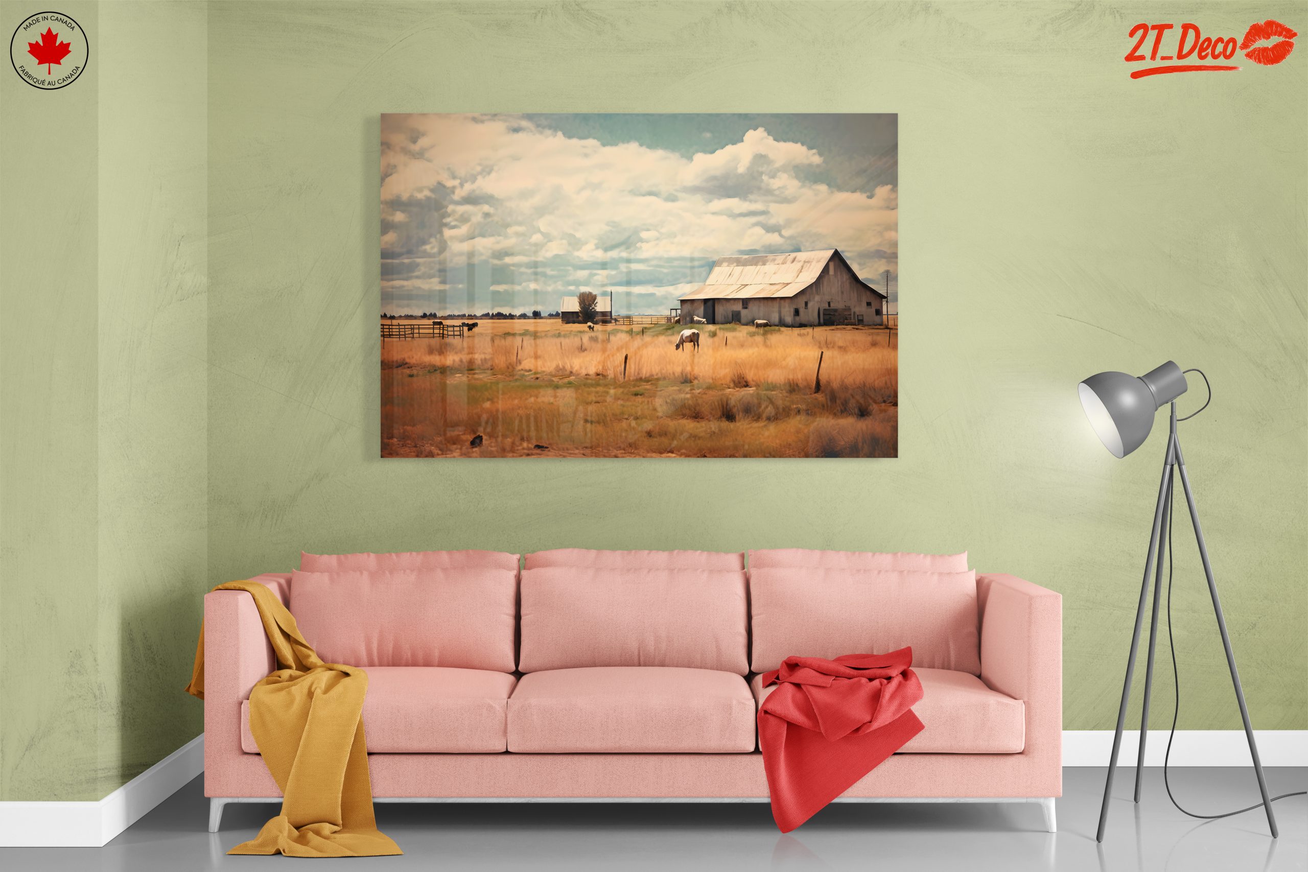 Tranquil Rural Landscape with Horses - Image 7