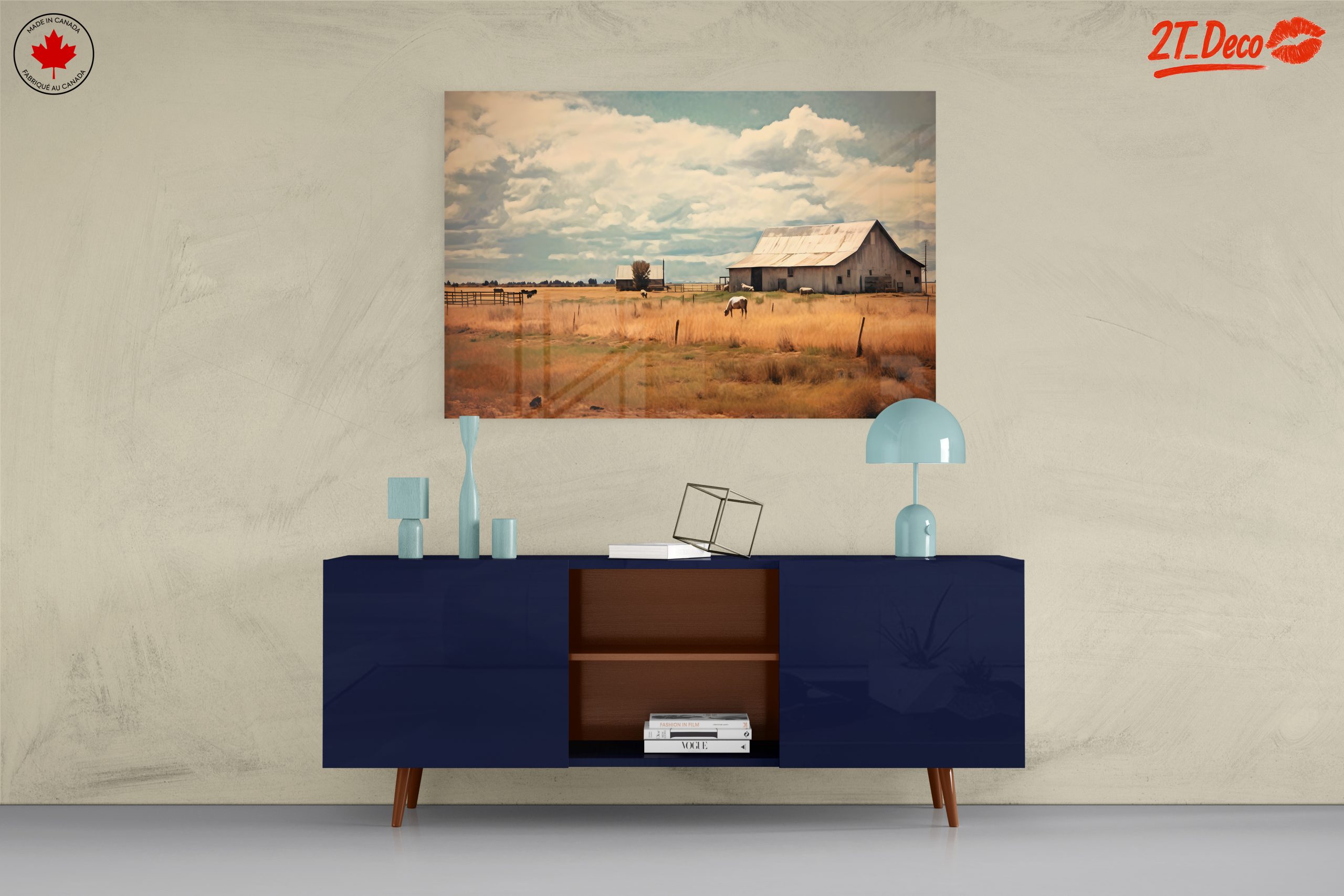 Tranquil Rural Landscape with Horses - Image 8