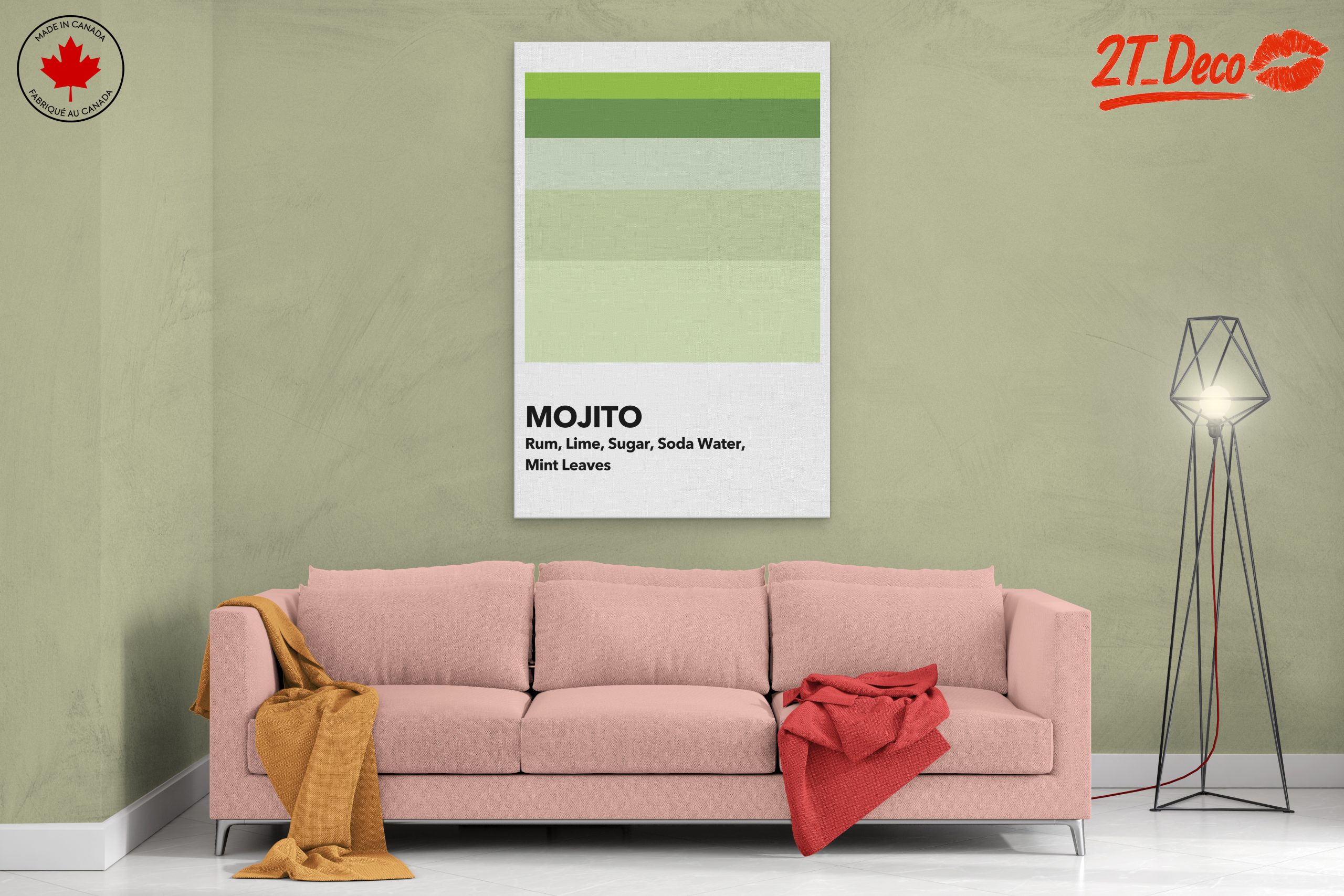 Mojito Cocktail Recipe Art 3 - Image 2