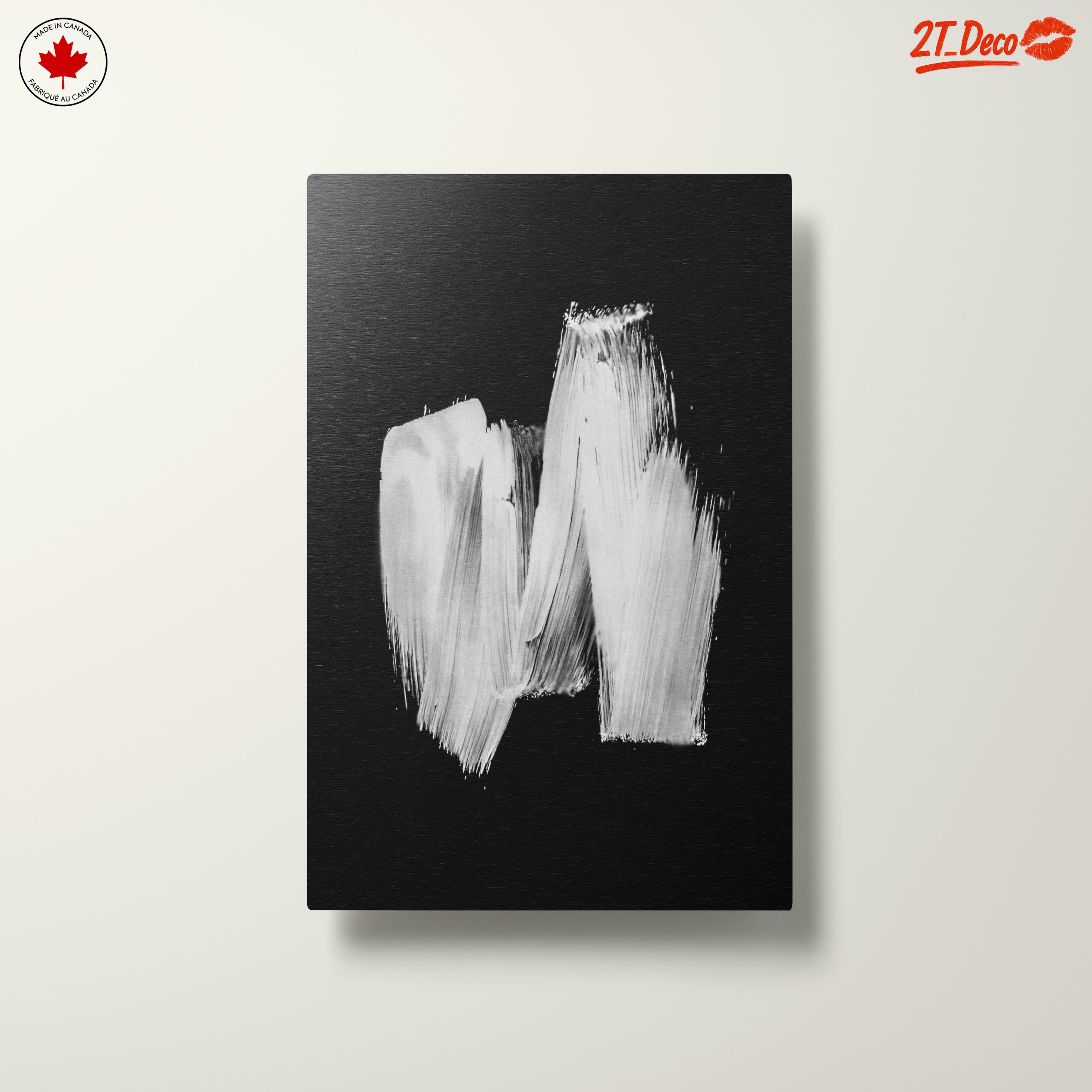 Monochrome Abstract Brushstroke Art - Image 10