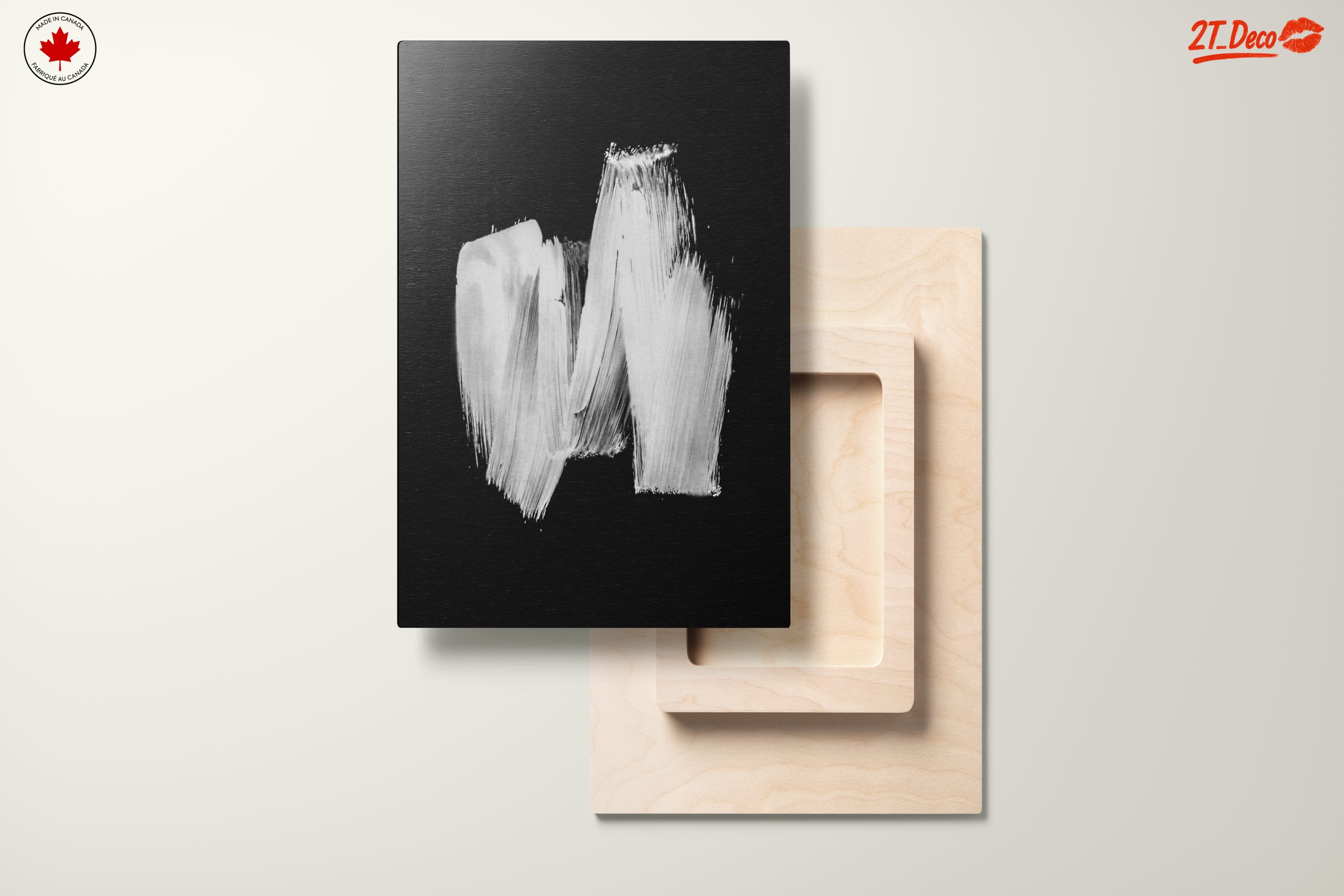 Monochrome Abstract Brushstroke Art - Image 11
