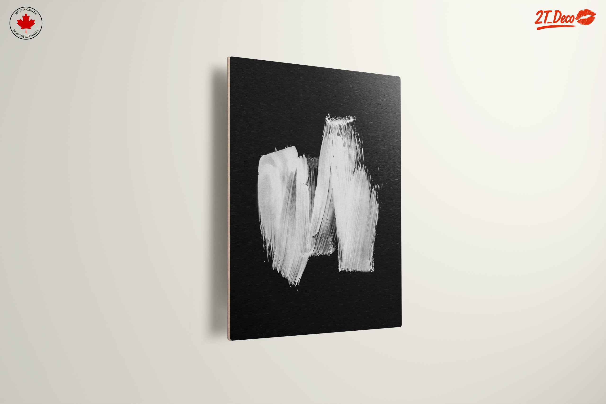 Monochrome Abstract Brushstroke Art - Image 13
