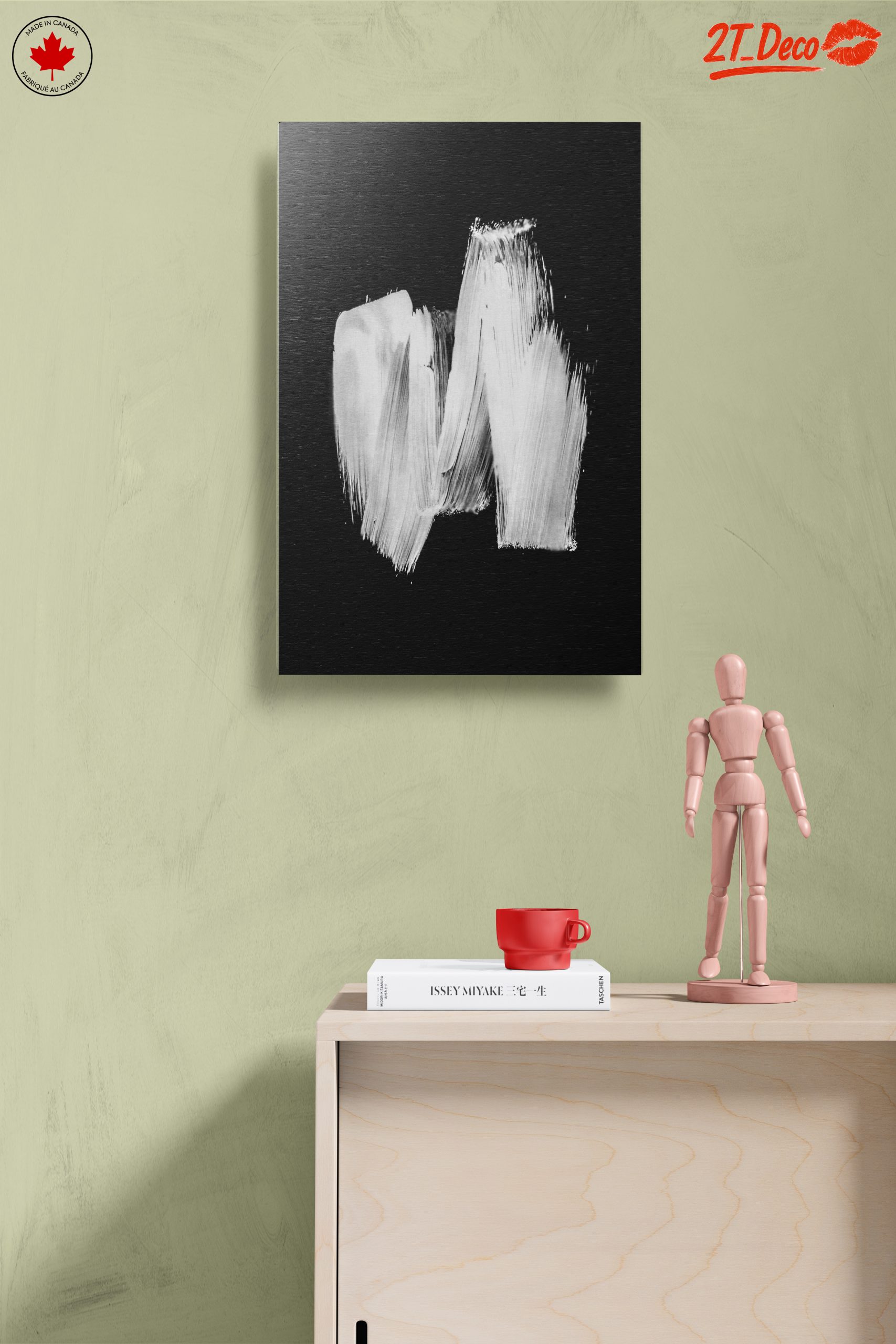 Monochrome Abstract Brushstroke Art - Image 14