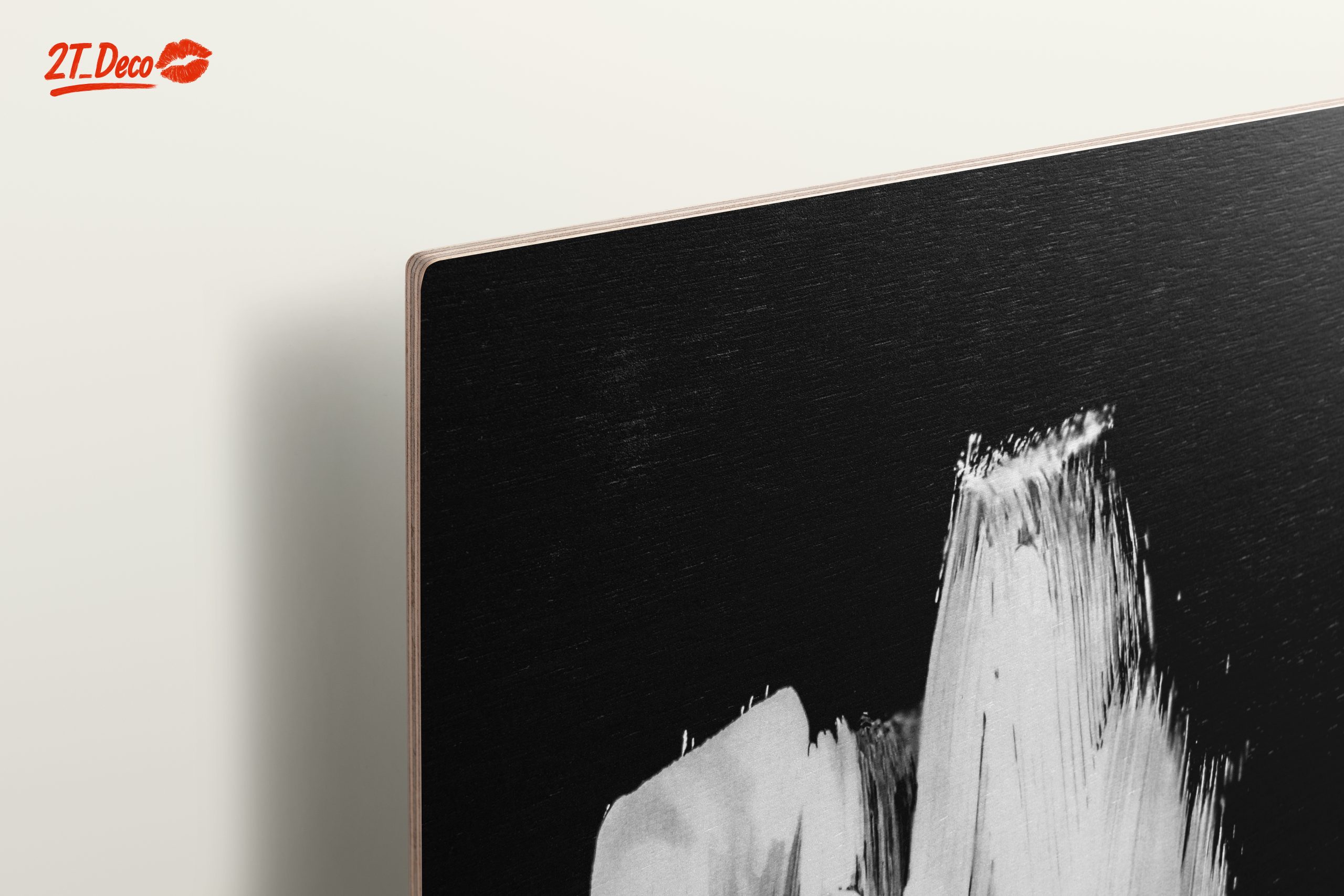 Monochrome Abstract Brushstroke Art - Image 15