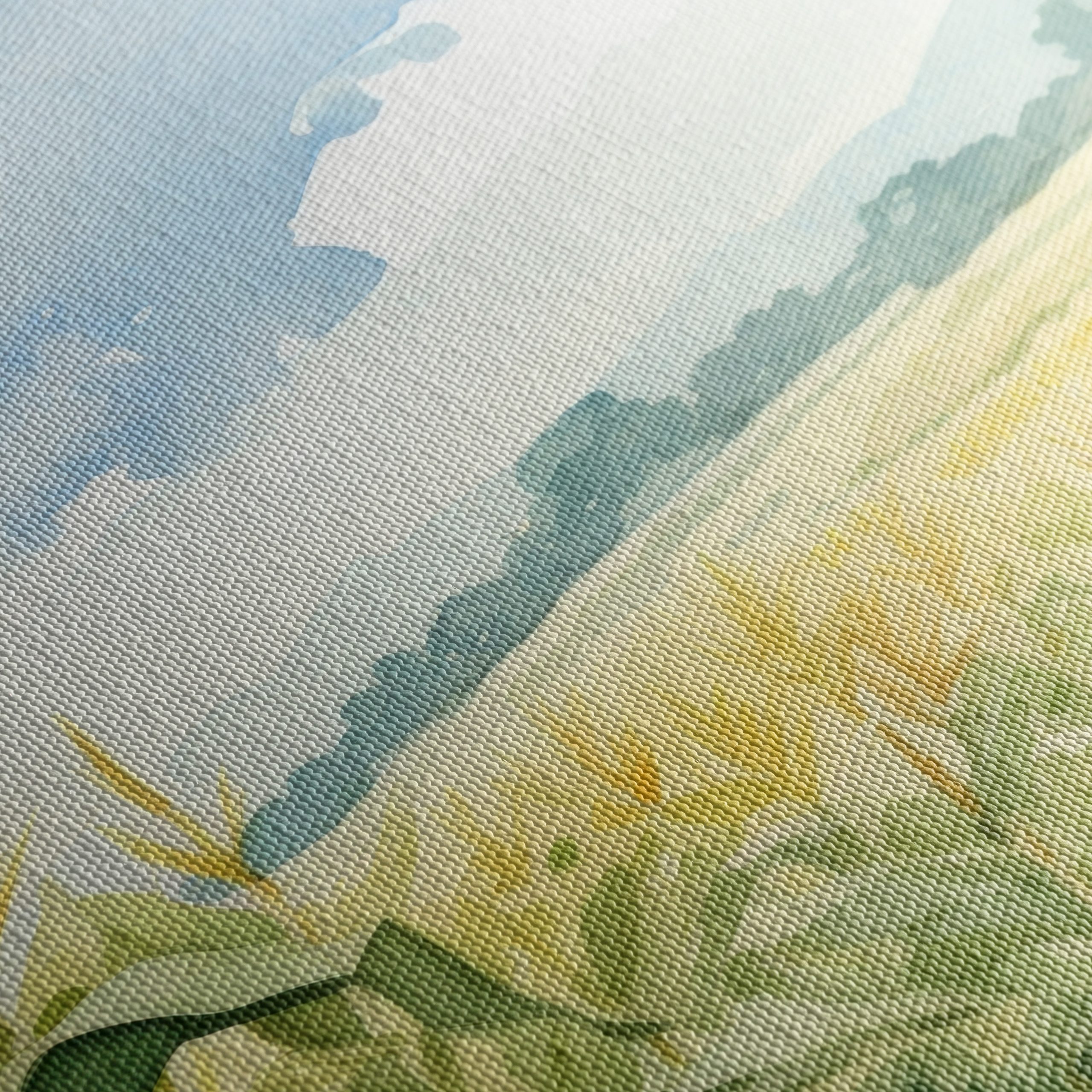 Tranquil Cornfield Landscape Art - Image 5