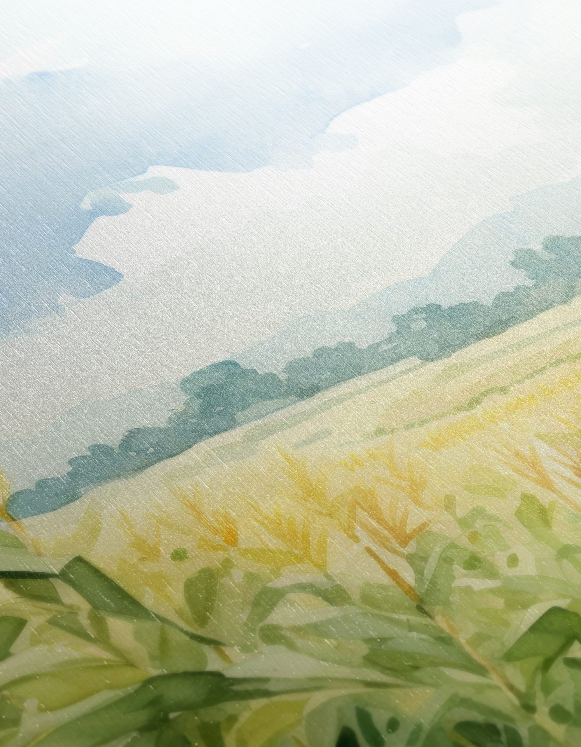 Tranquil Cornfield Landscape Art - Image 12