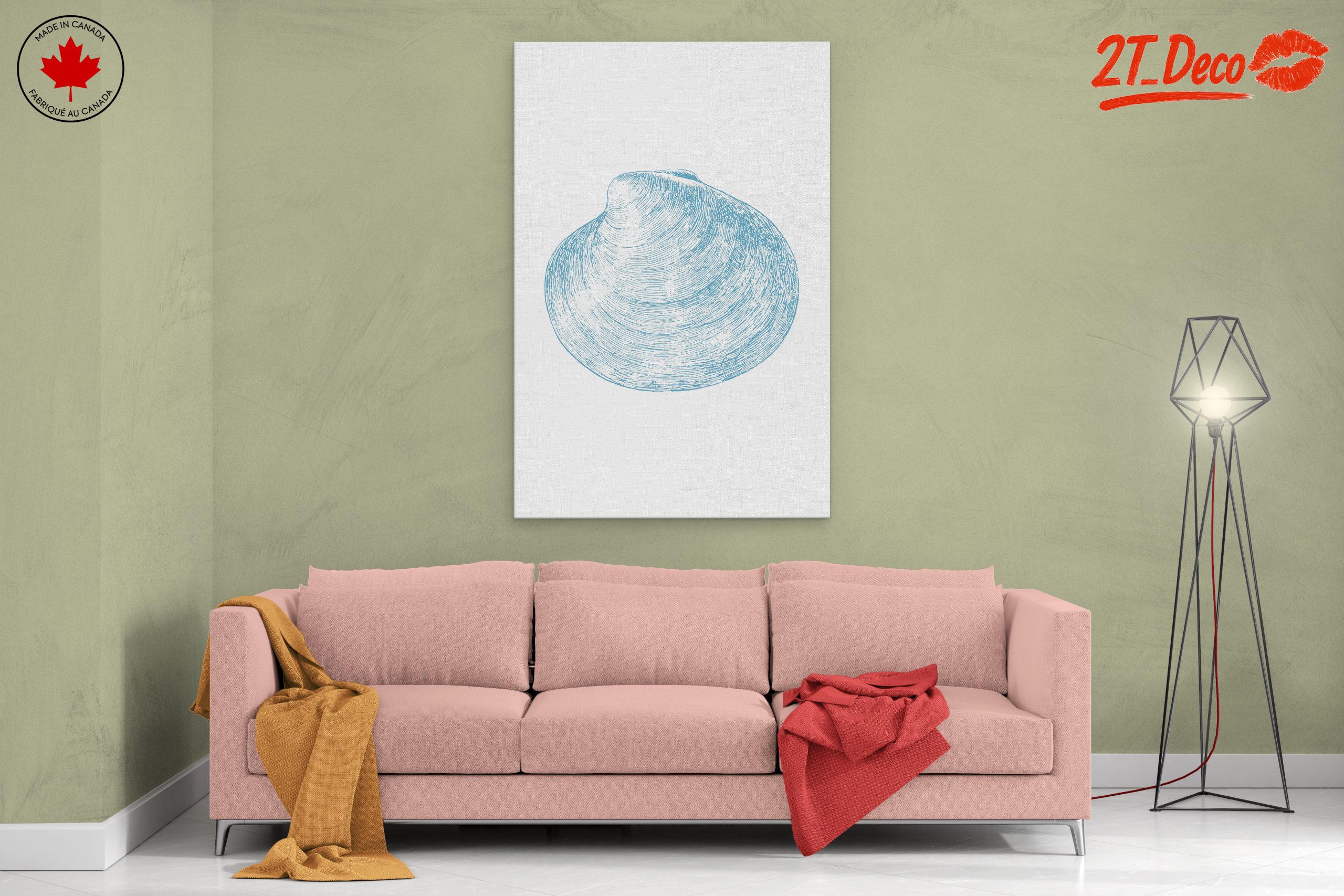 Stylized Abstract Sea Shell Art - Image 2