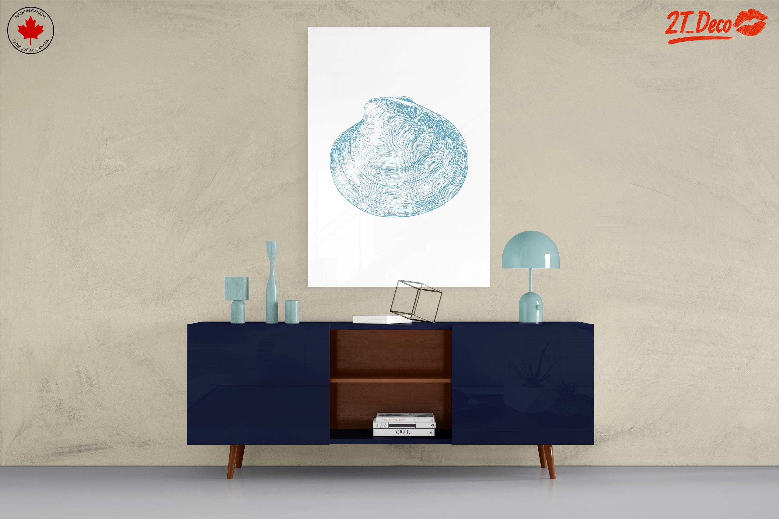 Stylized Abstract Sea Shell Art - Image 8