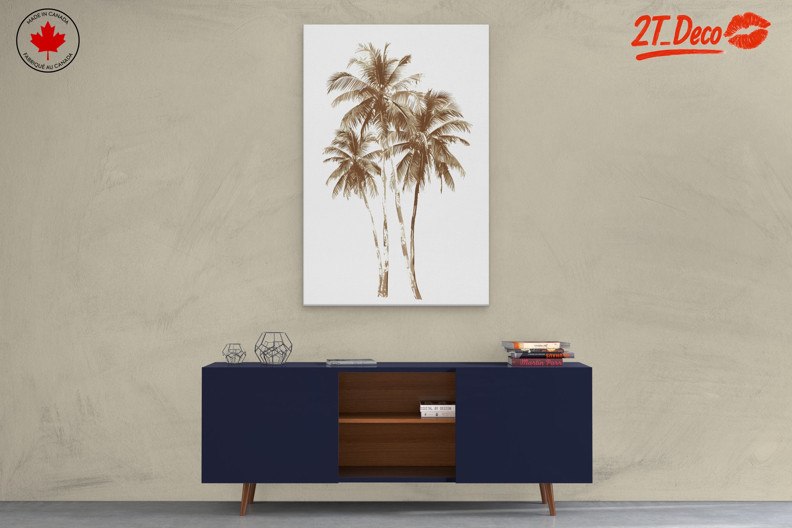 Elegant Palm Tree Artwork - Image 3