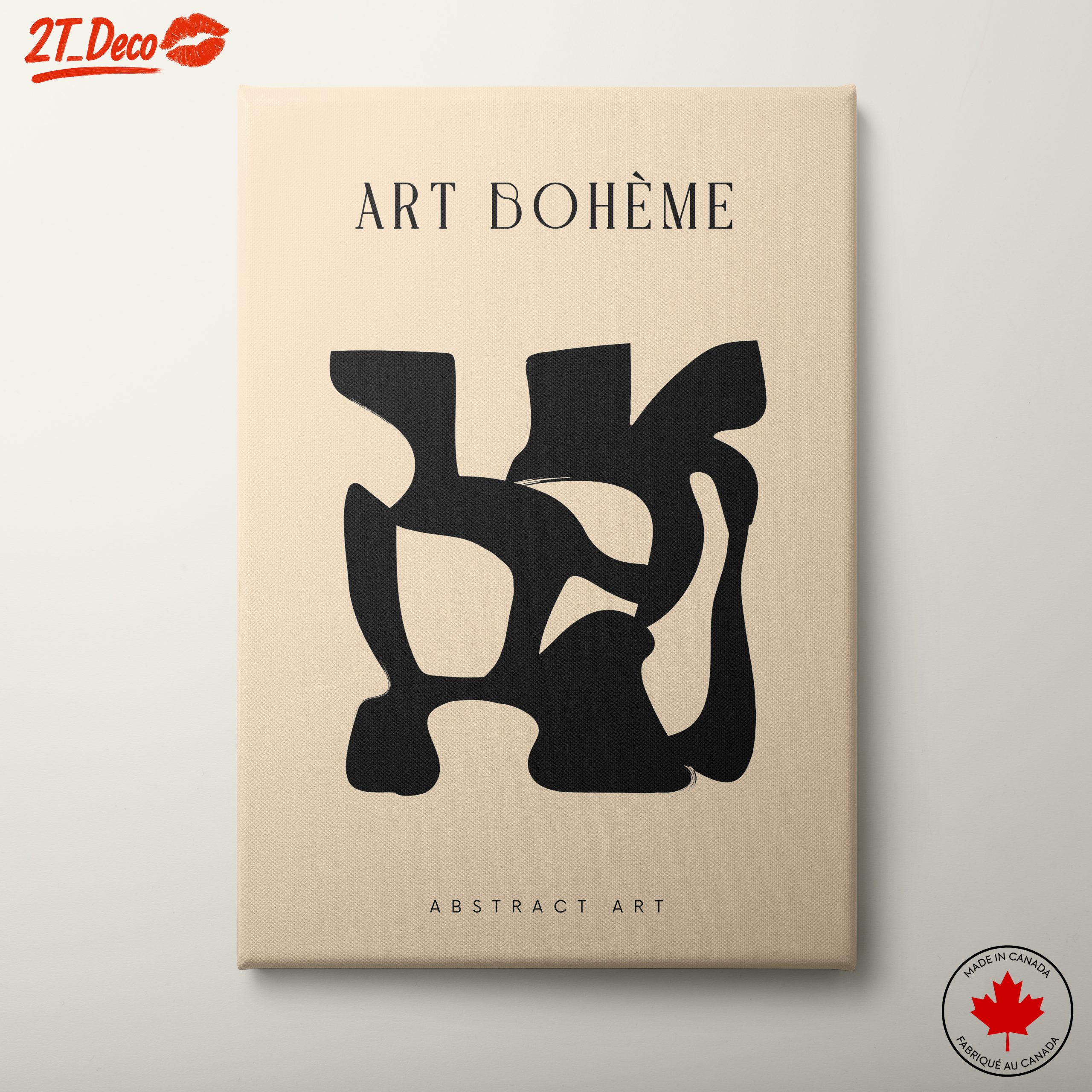 Modern Abstract Art with Organic Shapes