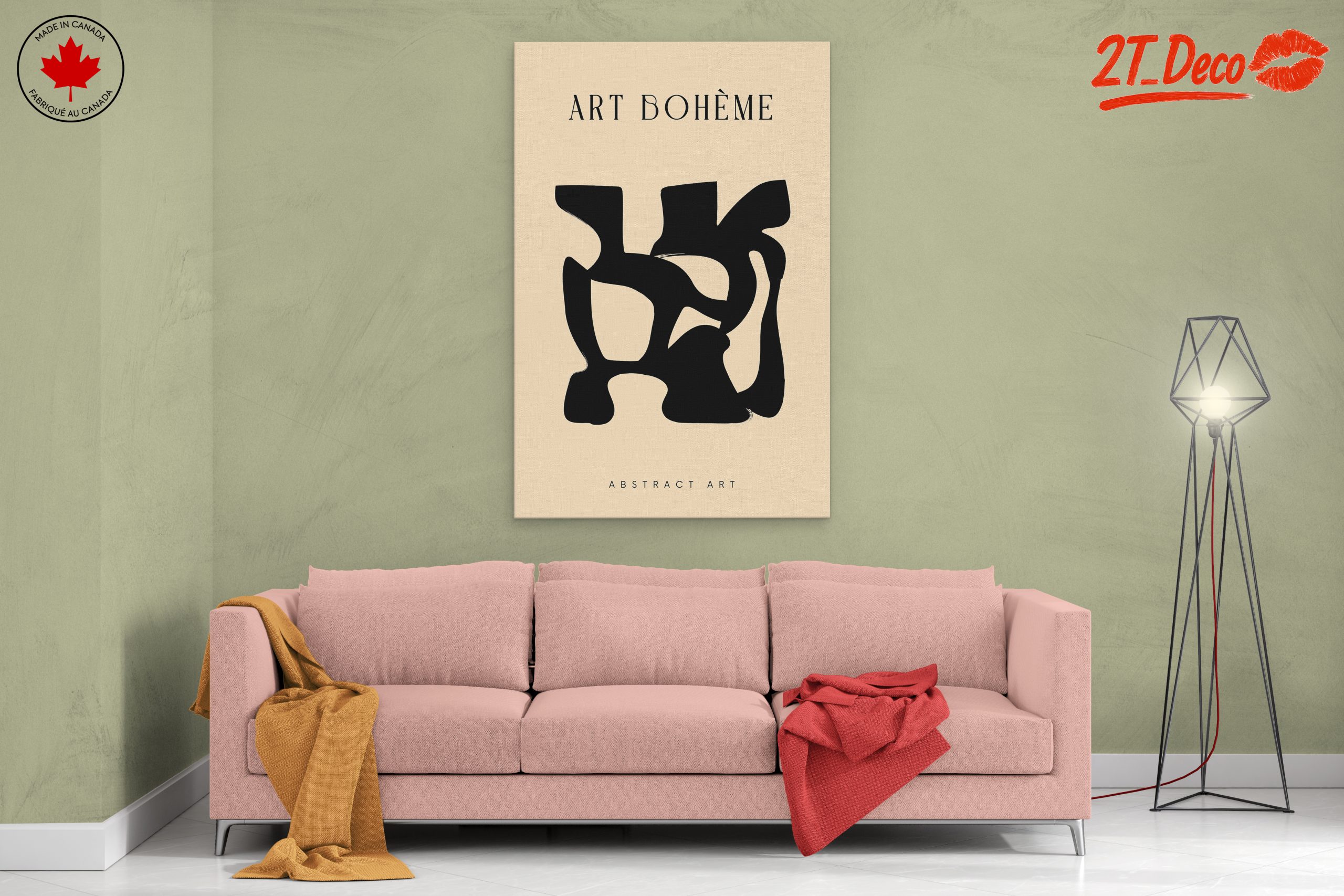 Modern Abstract Art with Organic Shapes - Image 2
