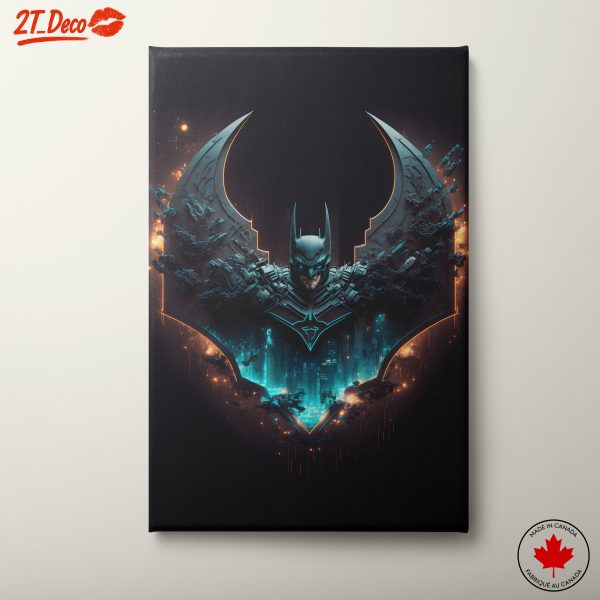 Futuristic Batman Art with Urban Elements