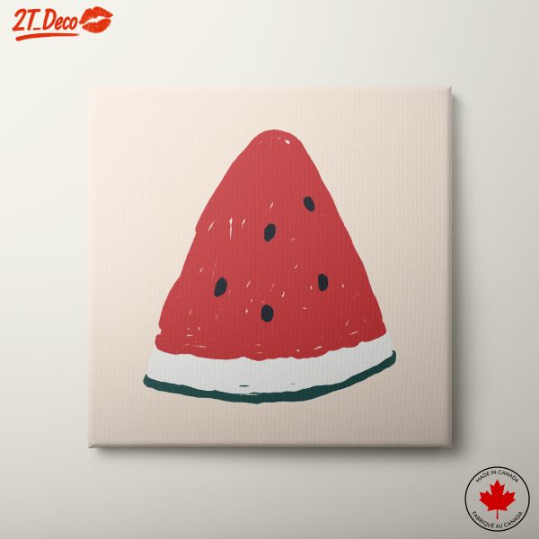 Stylized Watermelon Slice Art