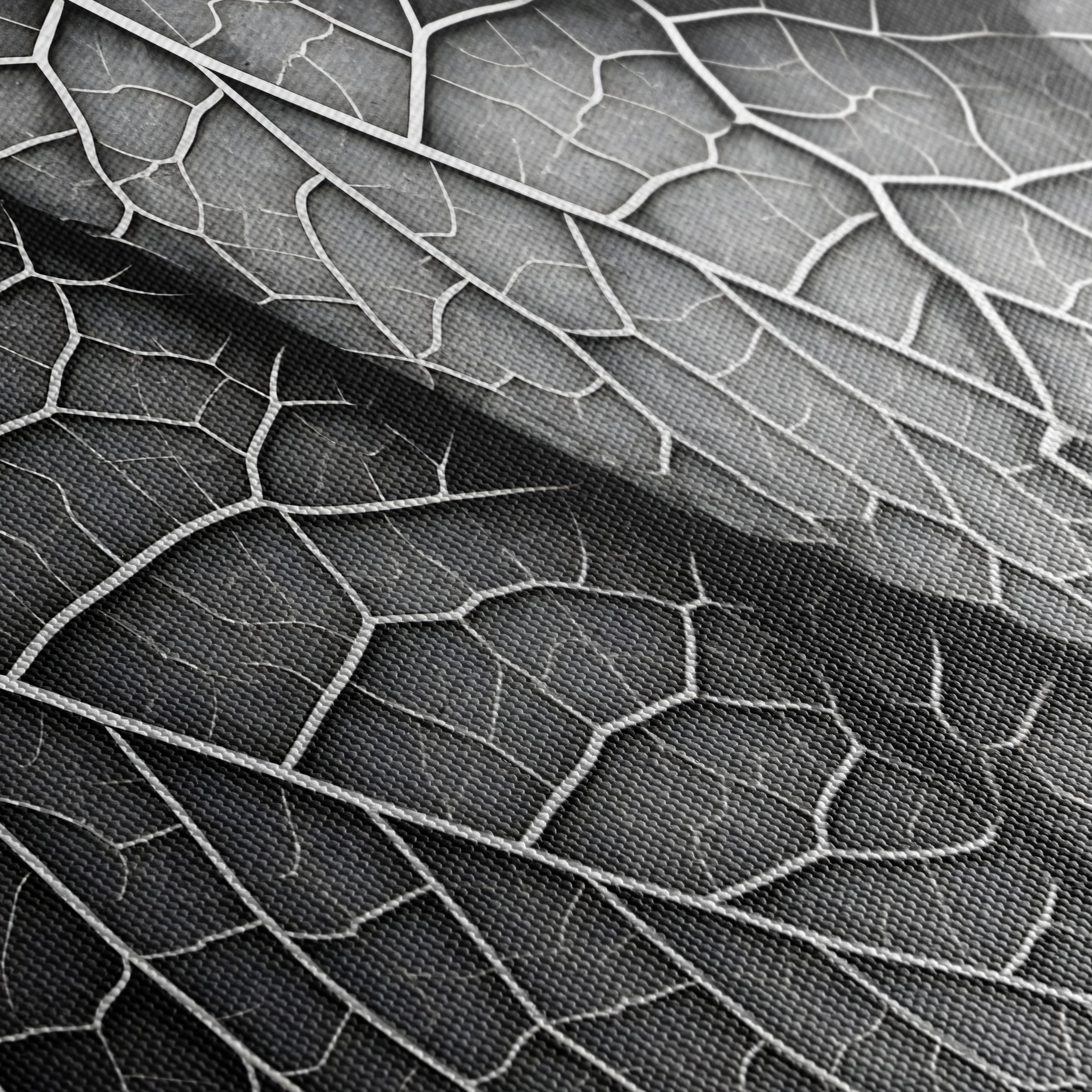 Intricate Black and White Botanical Leaf Art - Image 5