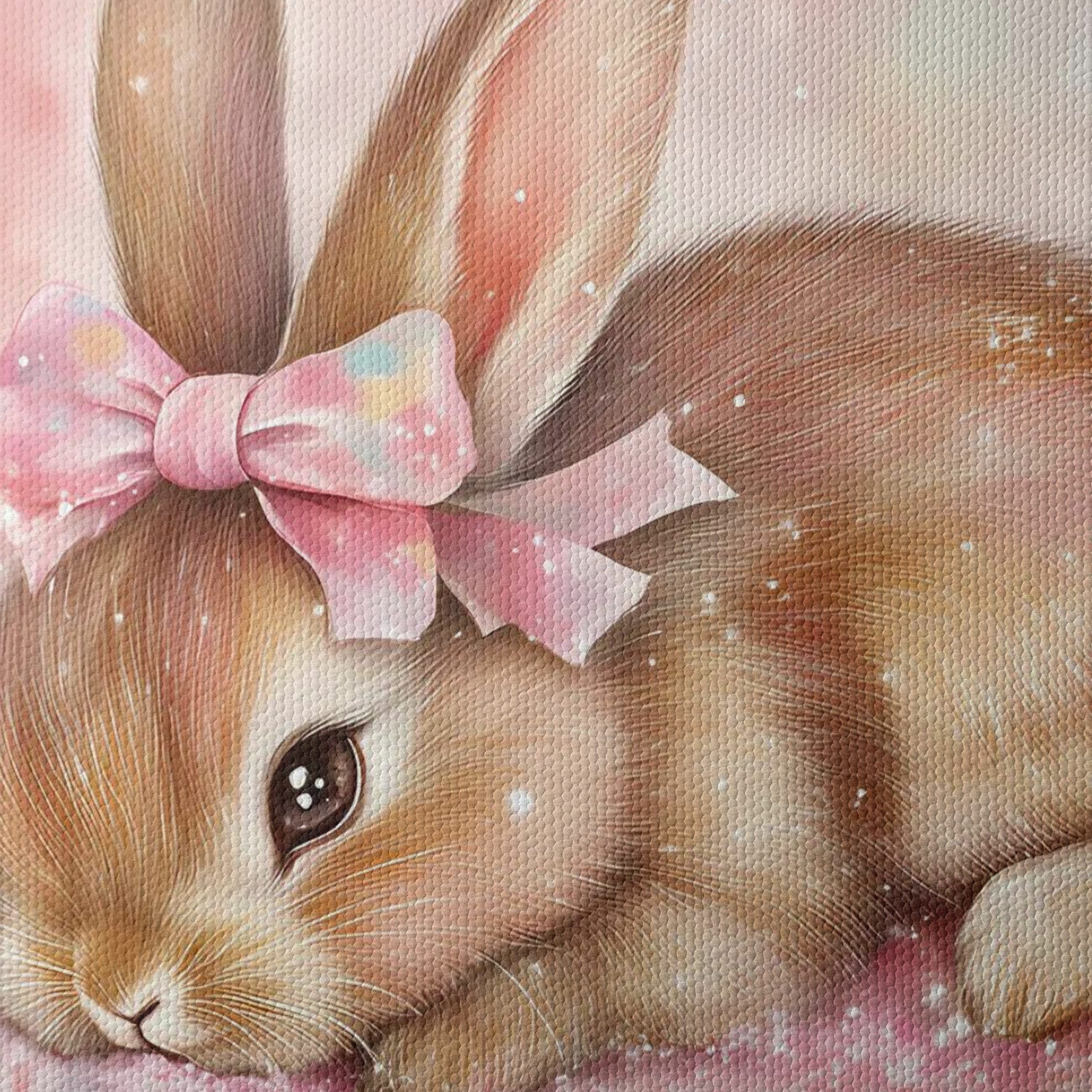 Adorable Rabbit with Pink Bow - Image 4