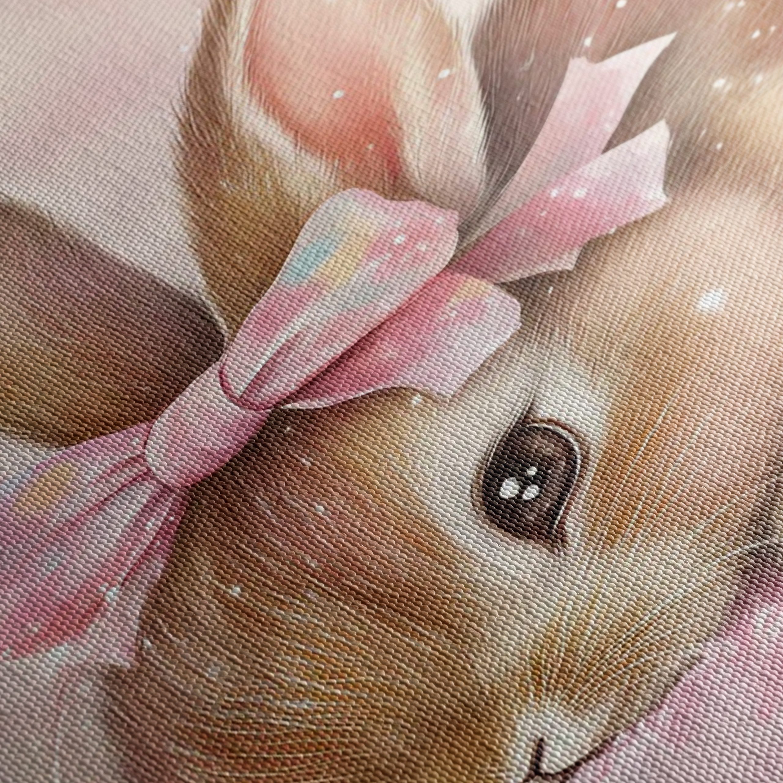 Adorable Rabbit with Pink Bow - Image 5