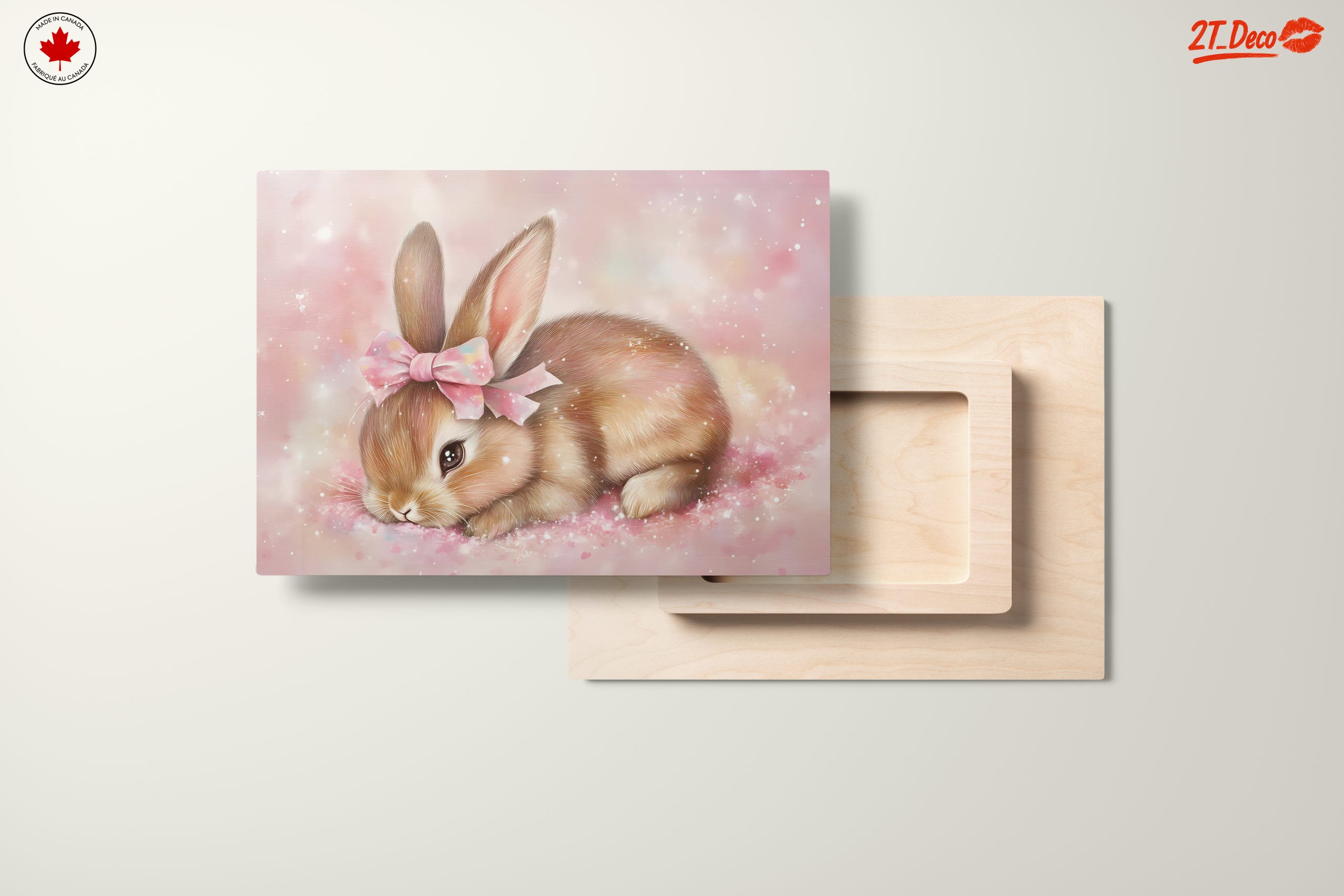 Adorable Rabbit with Pink Bow - Image 11