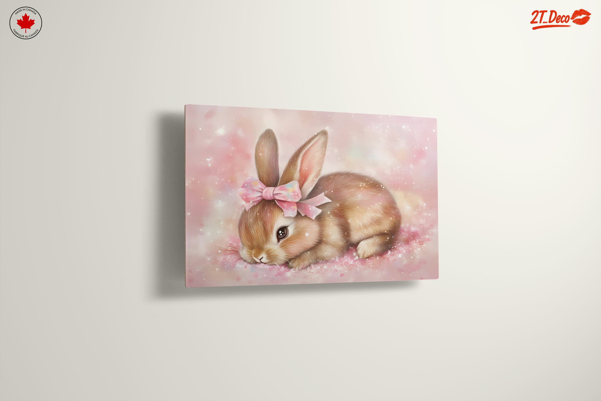Adorable Rabbit with Pink Bow - Image 13