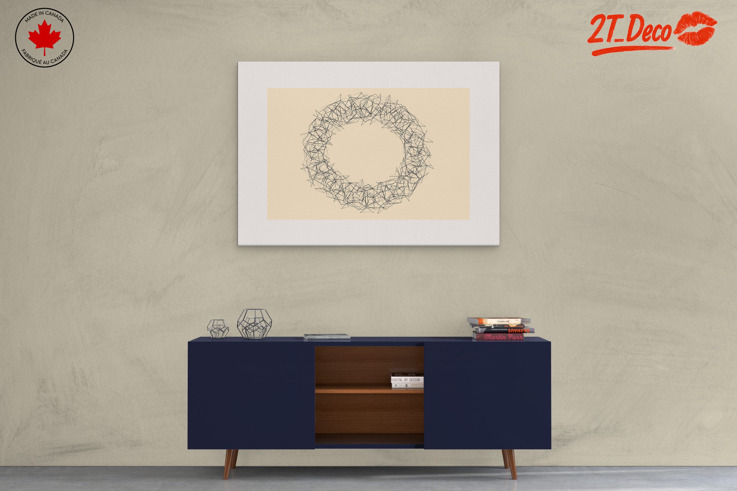 Intricate Geometric Line Artwork - Image 3