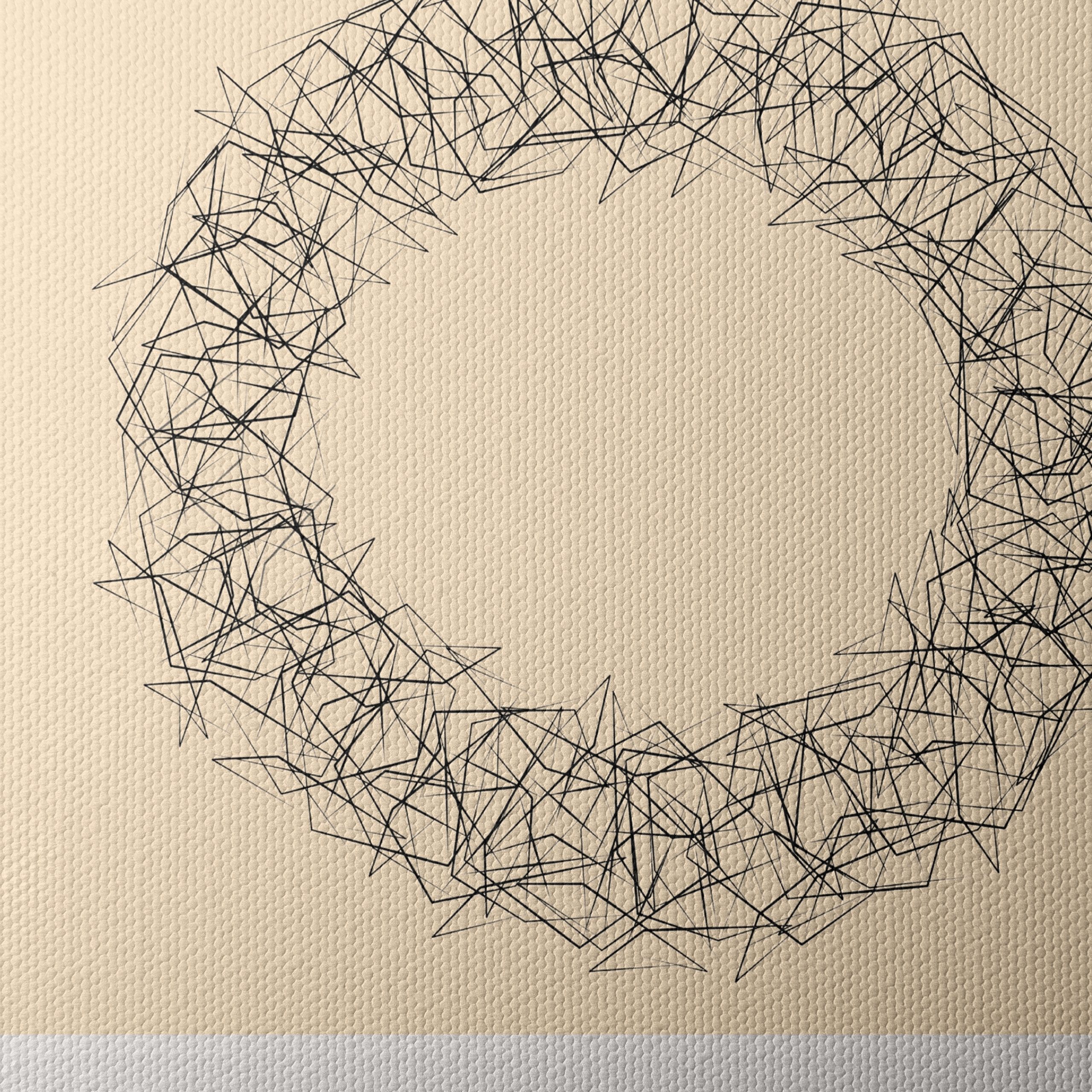 Intricate Geometric Line Artwork - Image 4