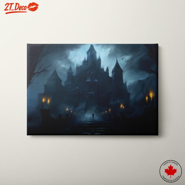Dark Gothic Castle Landscape Artwork