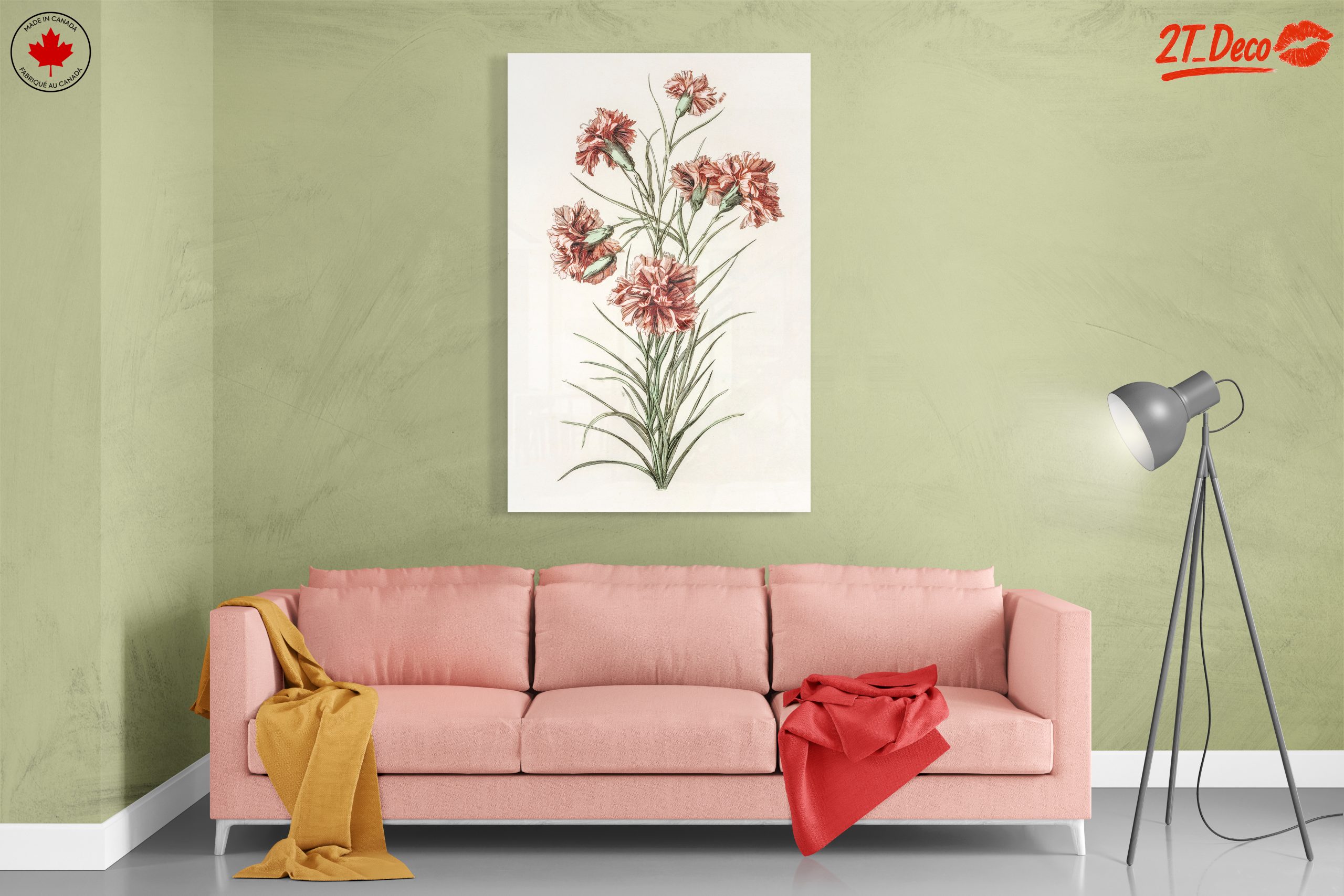 Beautiful Botanical Illustration of Carnations - Image 7