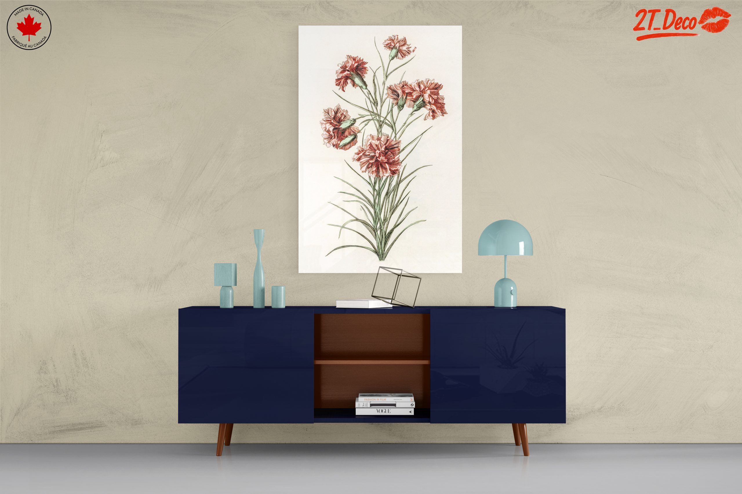 Beautiful Botanical Illustration of Carnations - Image 8