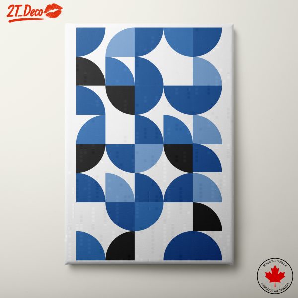 Modern Geometric Design in Blue