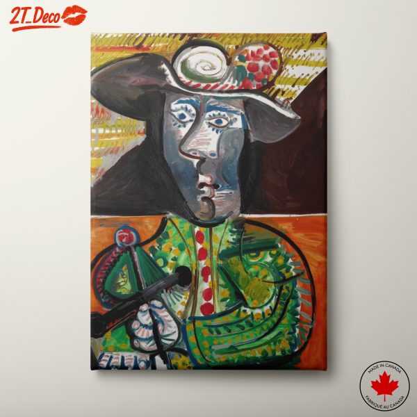 Abstract Figure in Bold Colors