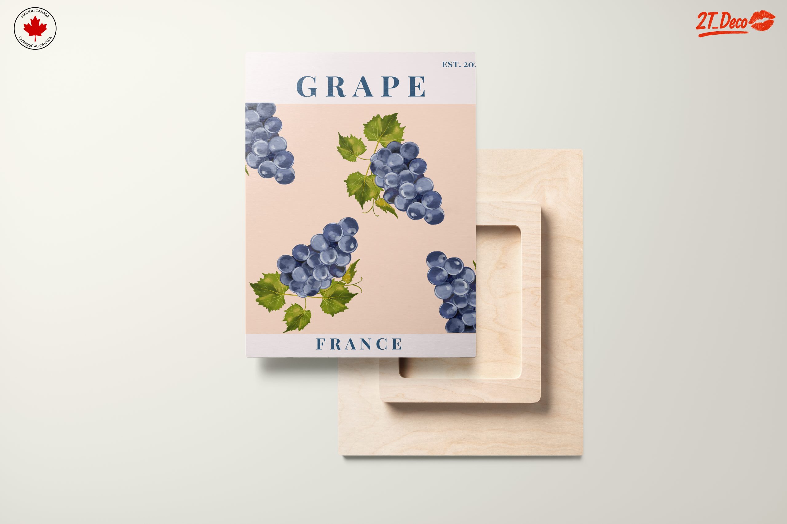 Stylized Grapes Art from France - Image 11