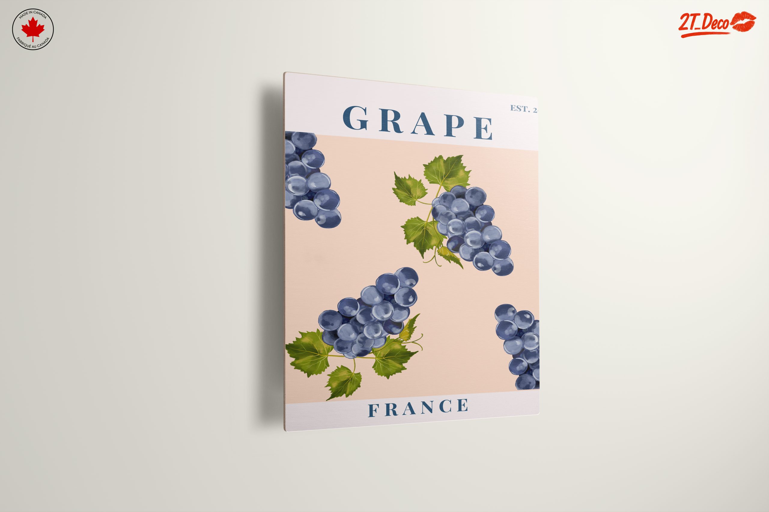 Stylized Grapes Art from France - Image 13