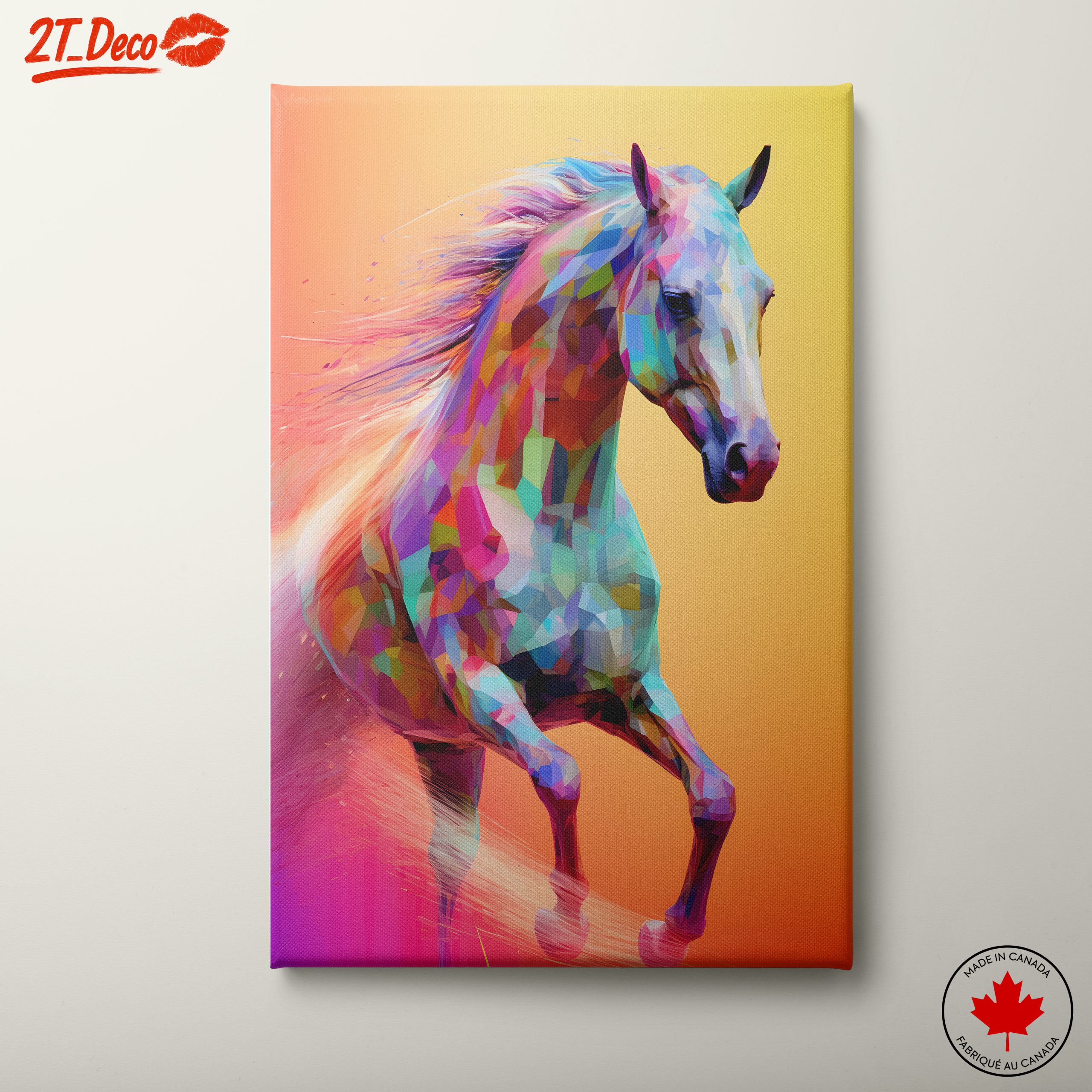 Vibrant Colorful Horse Art 4