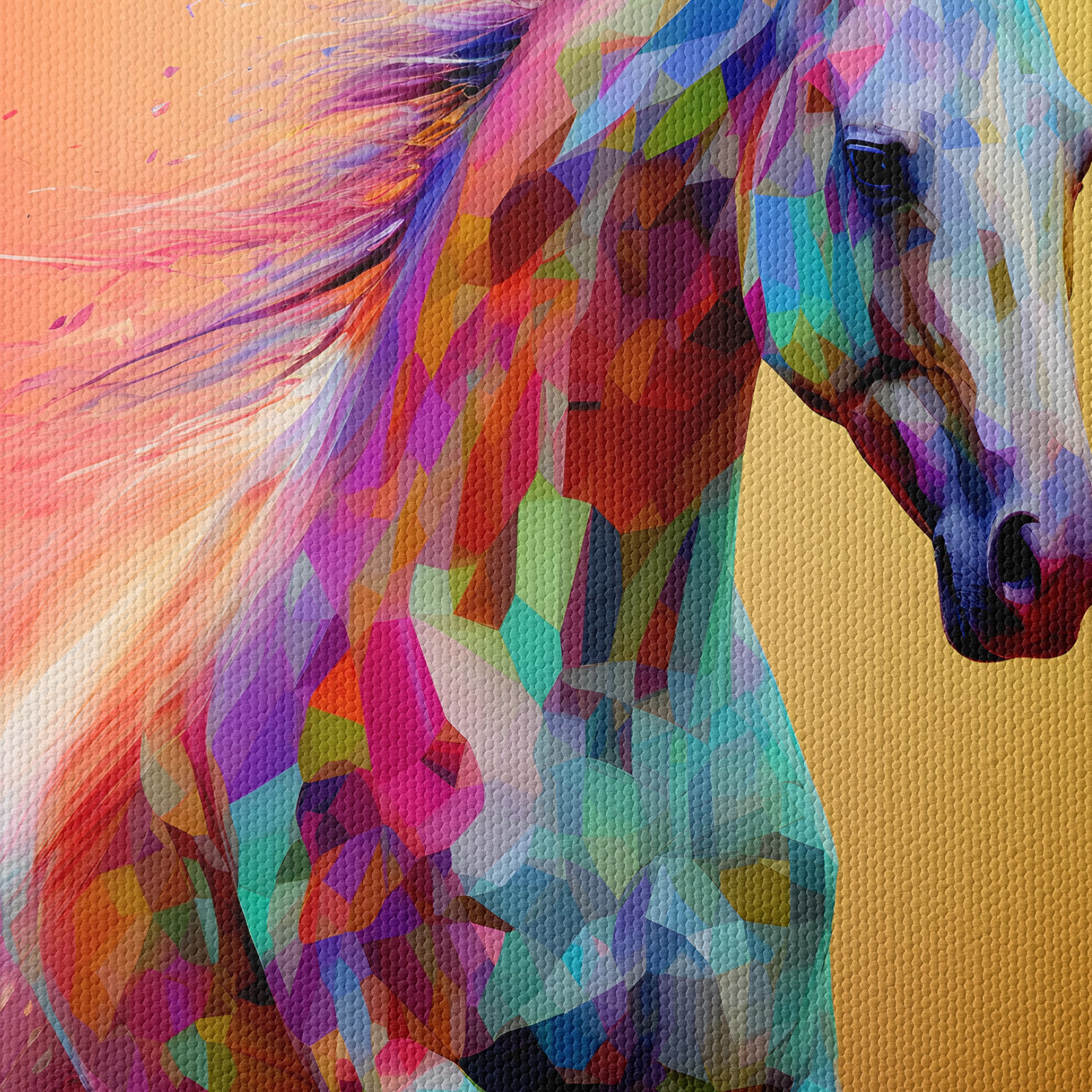 Vibrant Colorful Horse Art 4 - Image 4