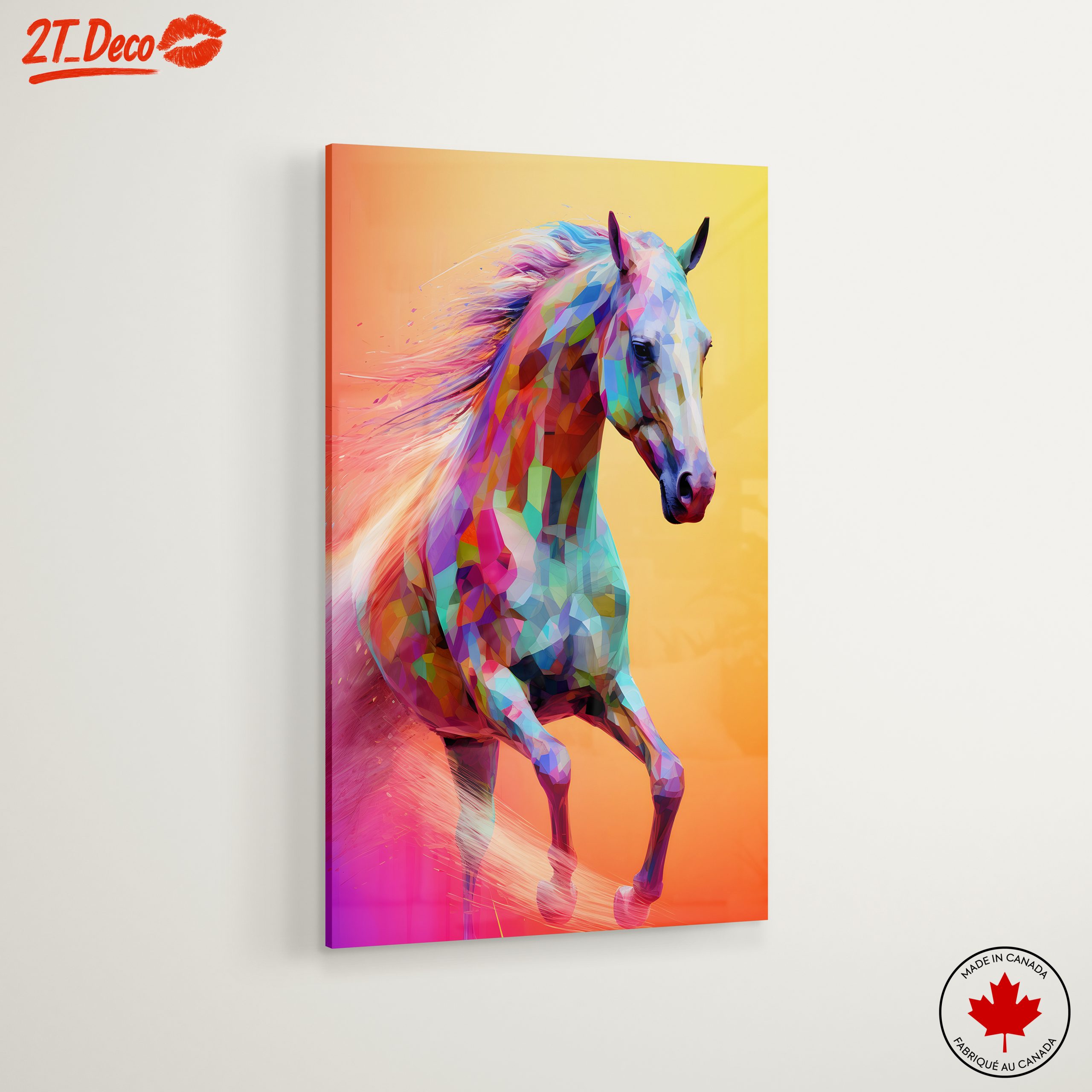 Vibrant Colorful Horse Art 4 - Image 6