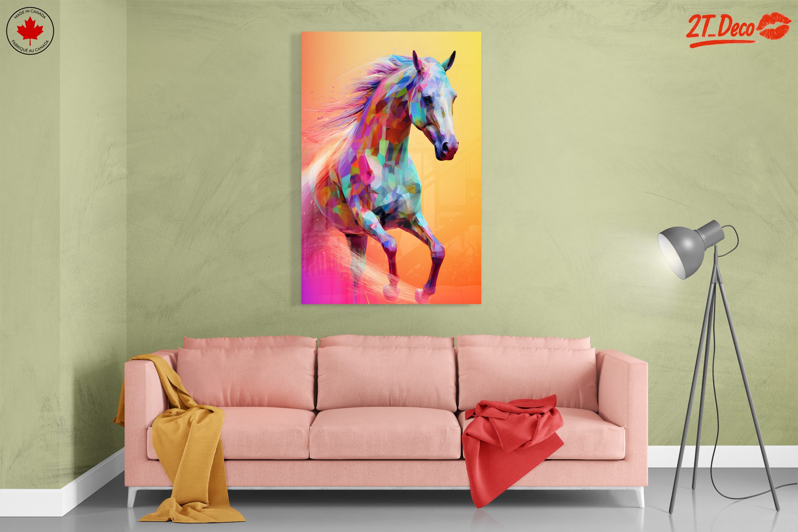 Vibrant Colorful Horse Art 4 - Image 7