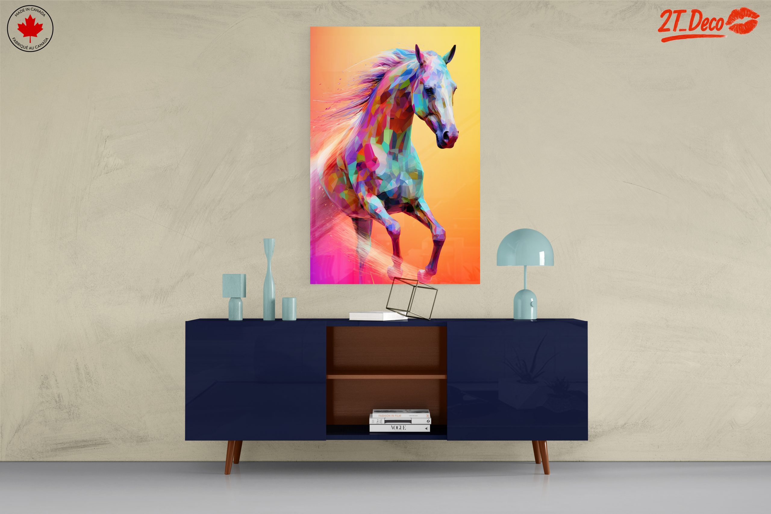 Vibrant Colorful Horse Art 4 - Image 8