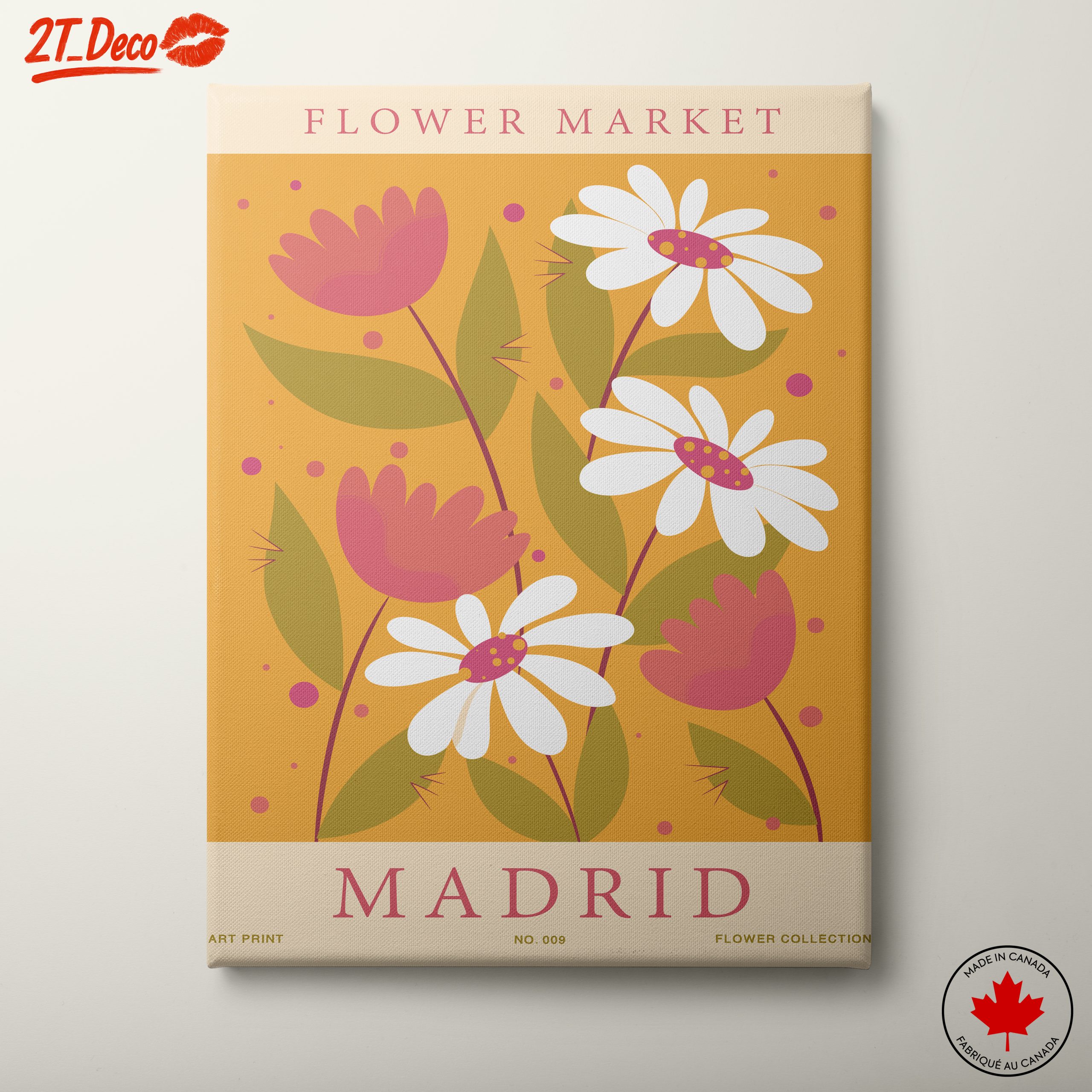 Flower Market Art Print Featuring Madrid
