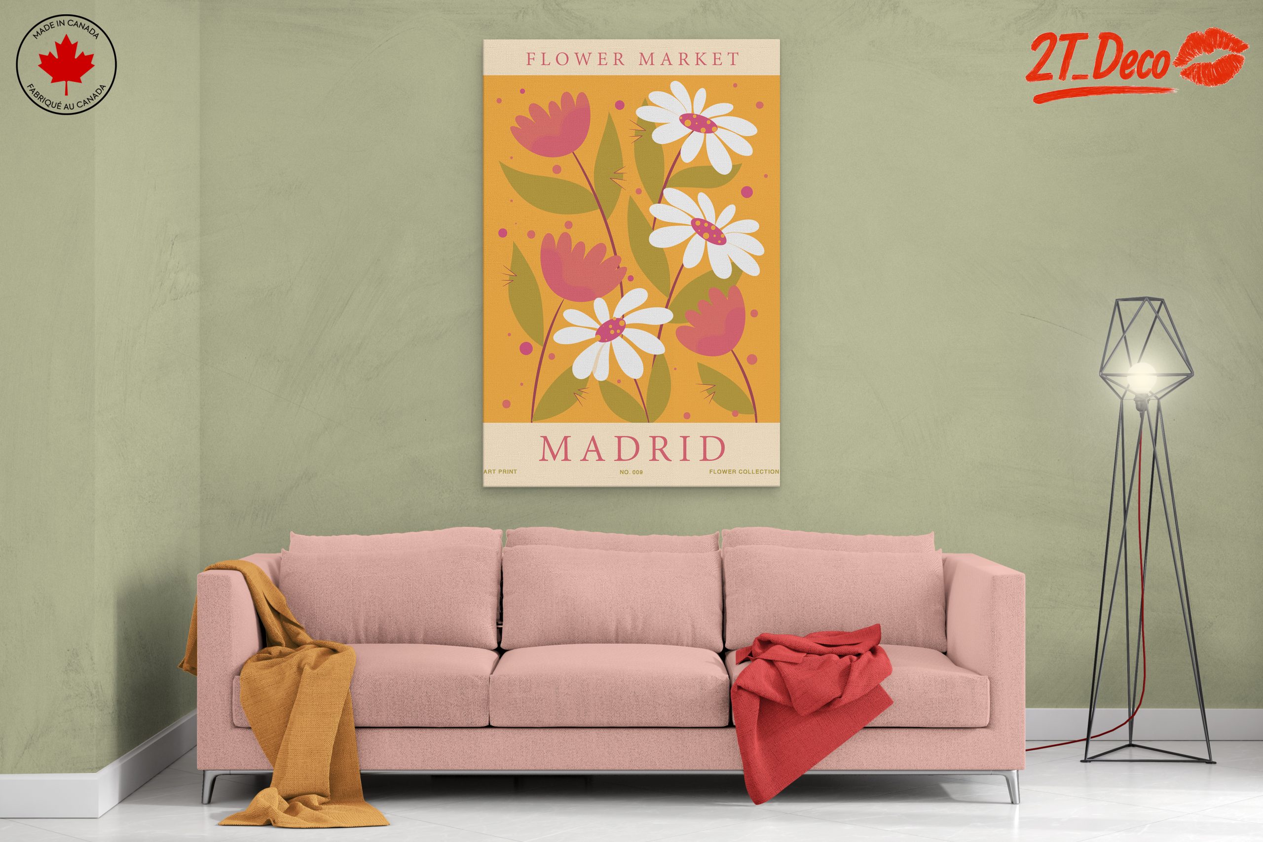 Flower Market Art Print Featuring Madrid - Image 2