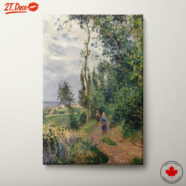 Serene Nature Landscape With Walkers