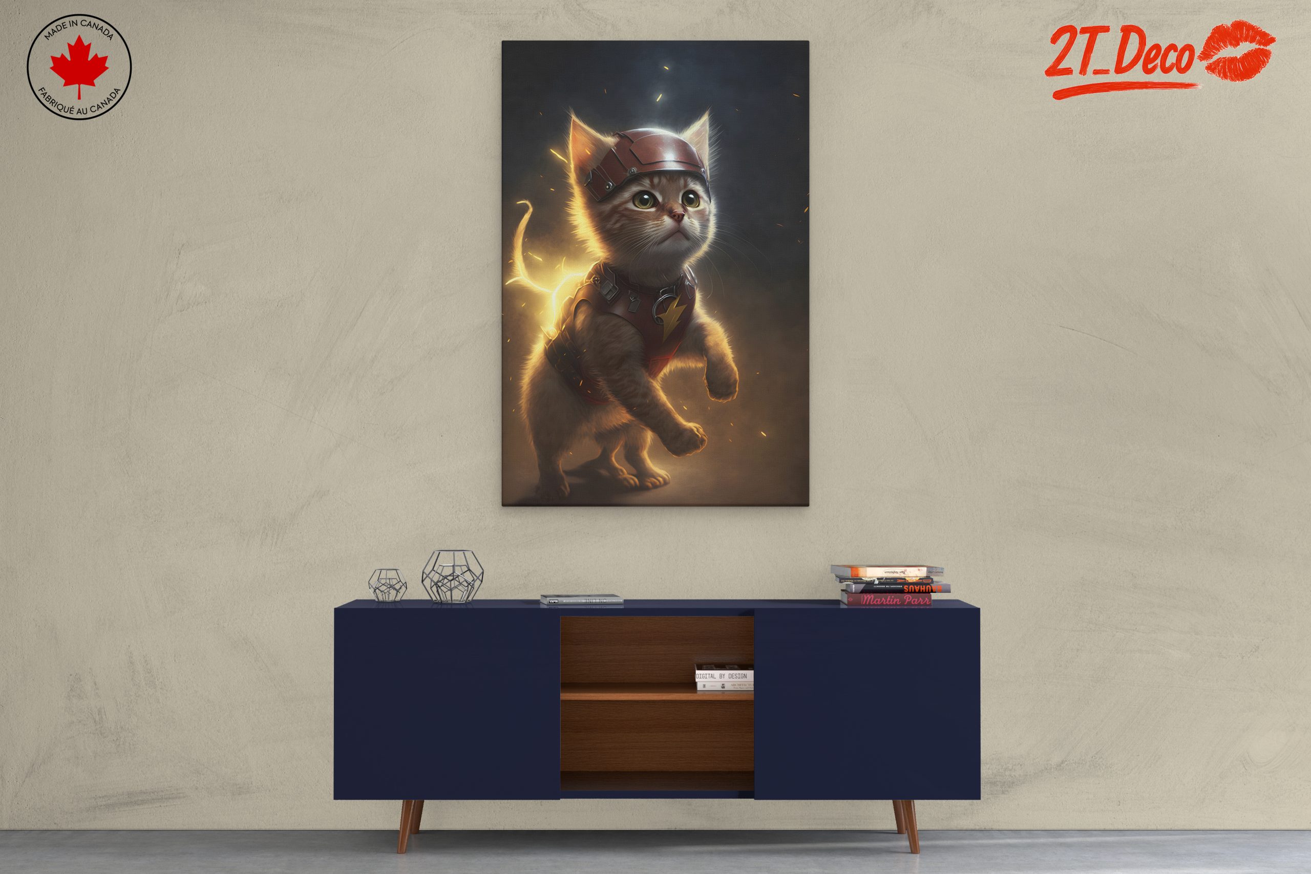 Dynamic Heroic Cat Character Art - Image 3