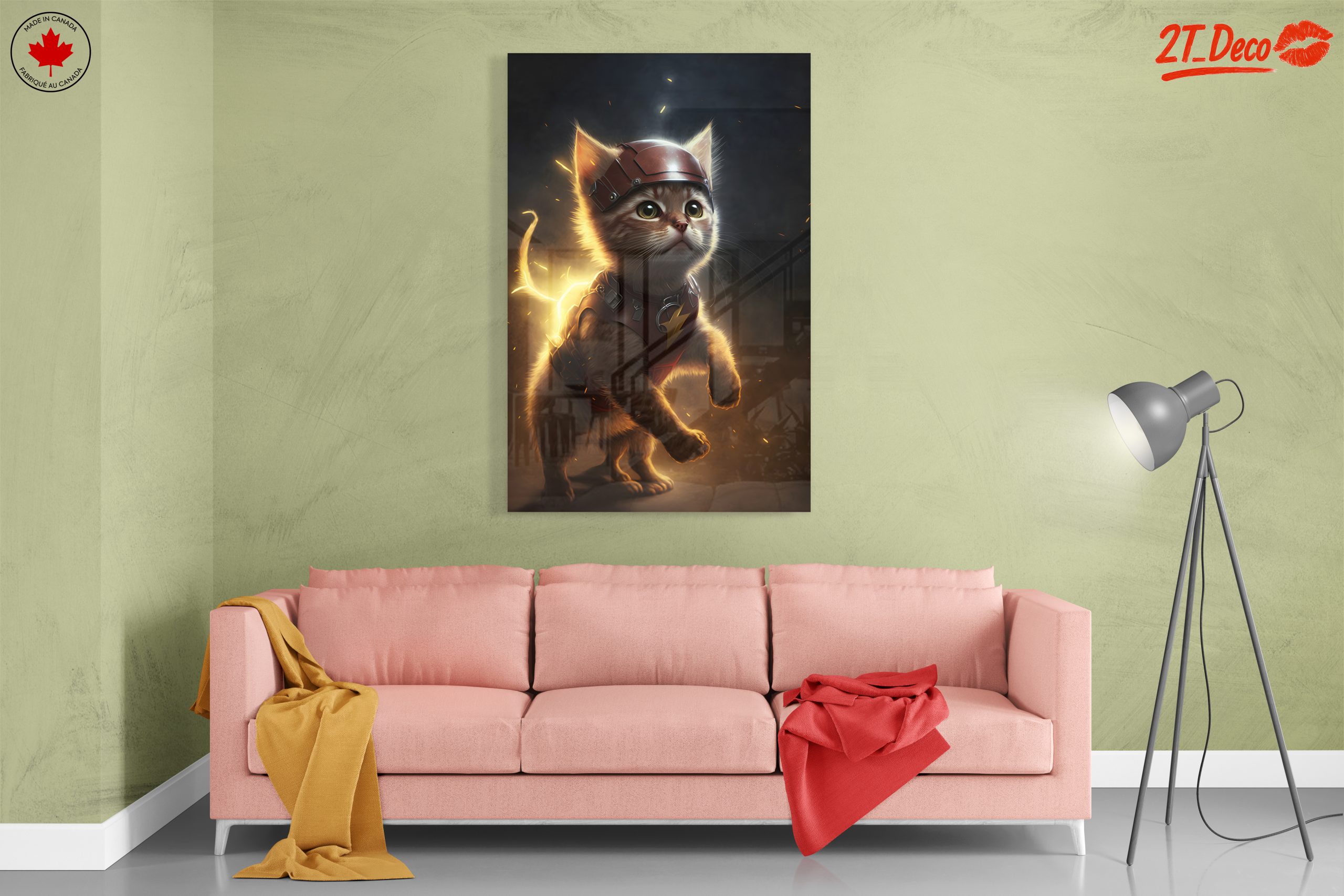 Dynamic Heroic Cat Character Art - Image 7