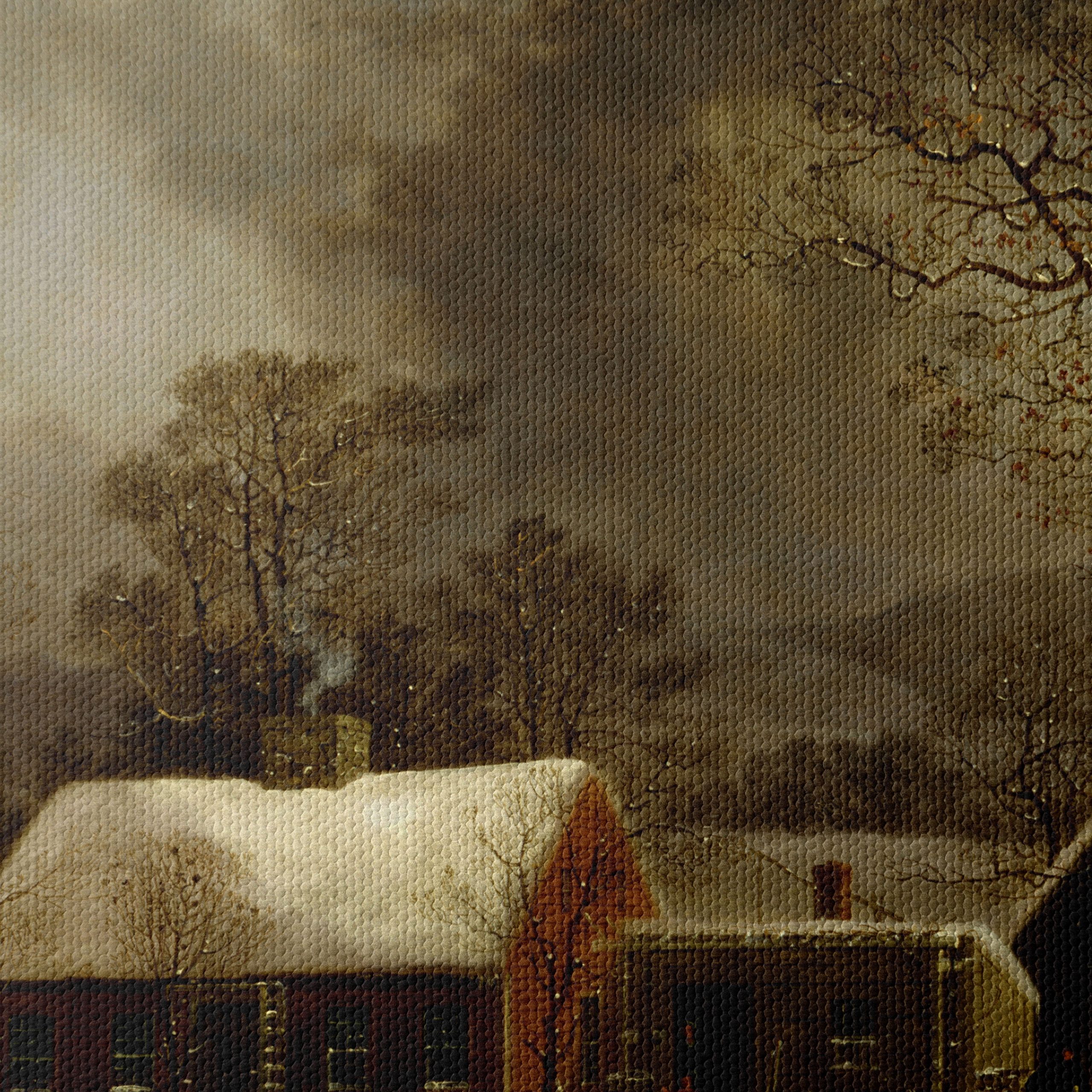 Winter Scene Rustic Homestead Art - Image 4