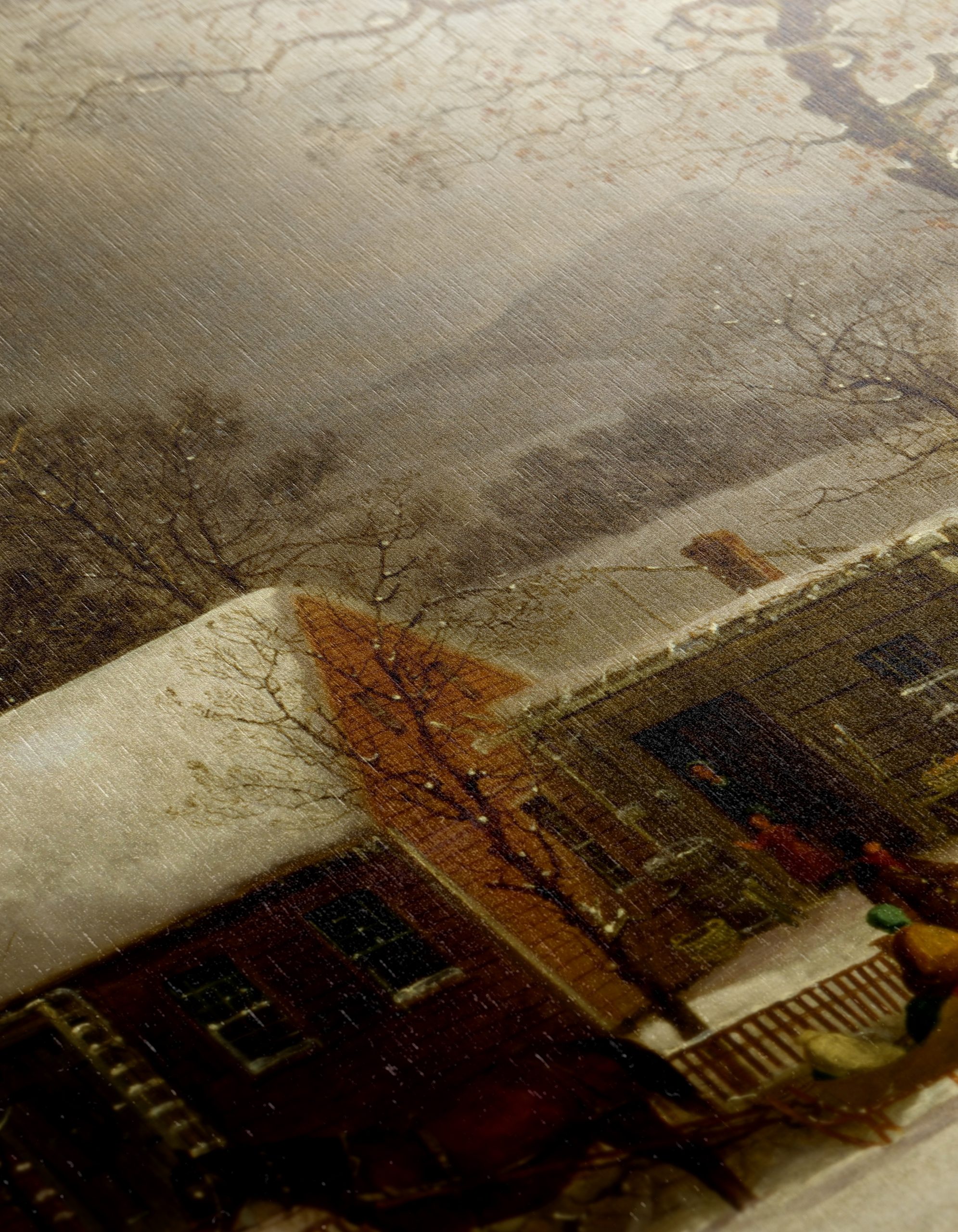 Winter Scene Rustic Homestead Art - Image 12