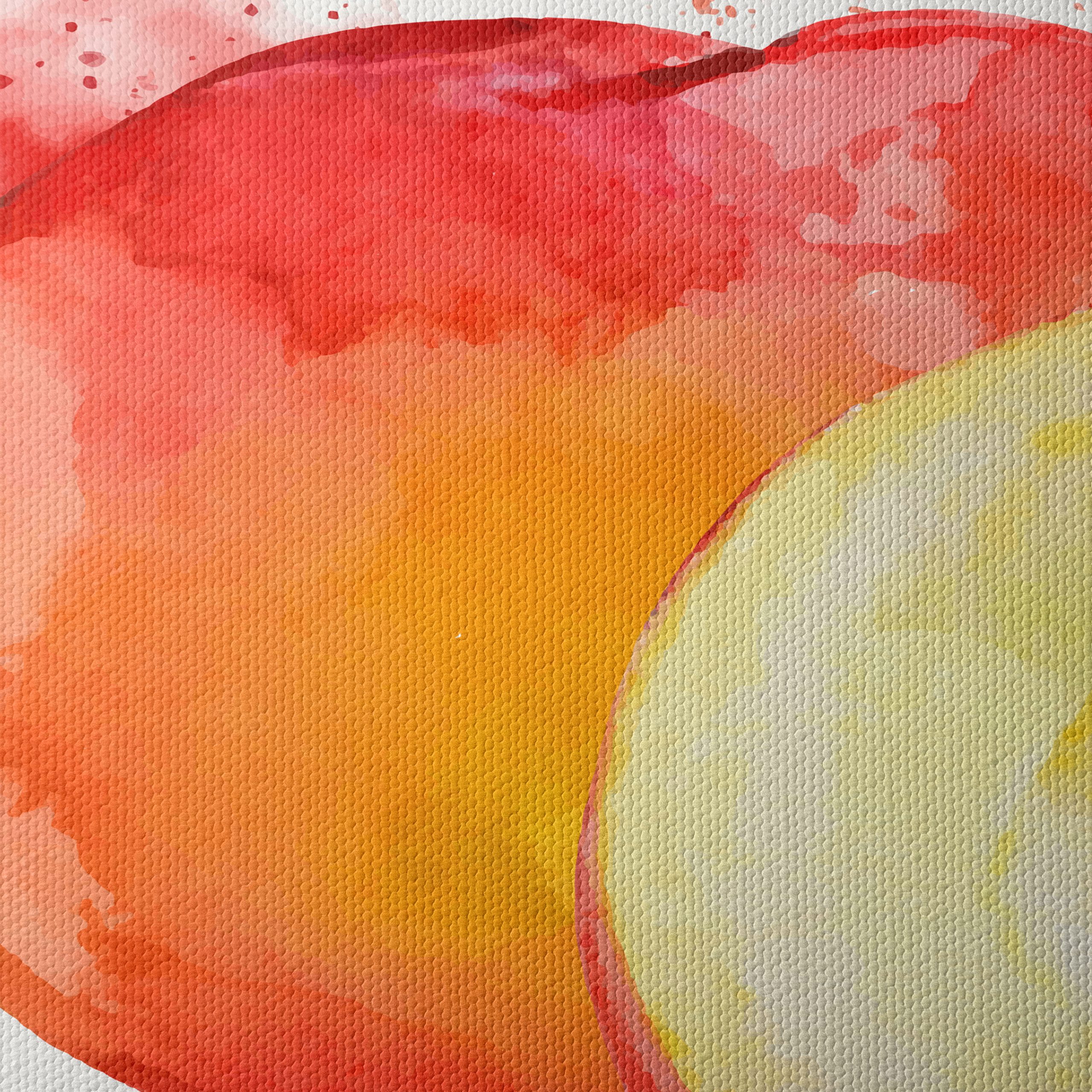Vibrant Abstract Peach Art - Image 4