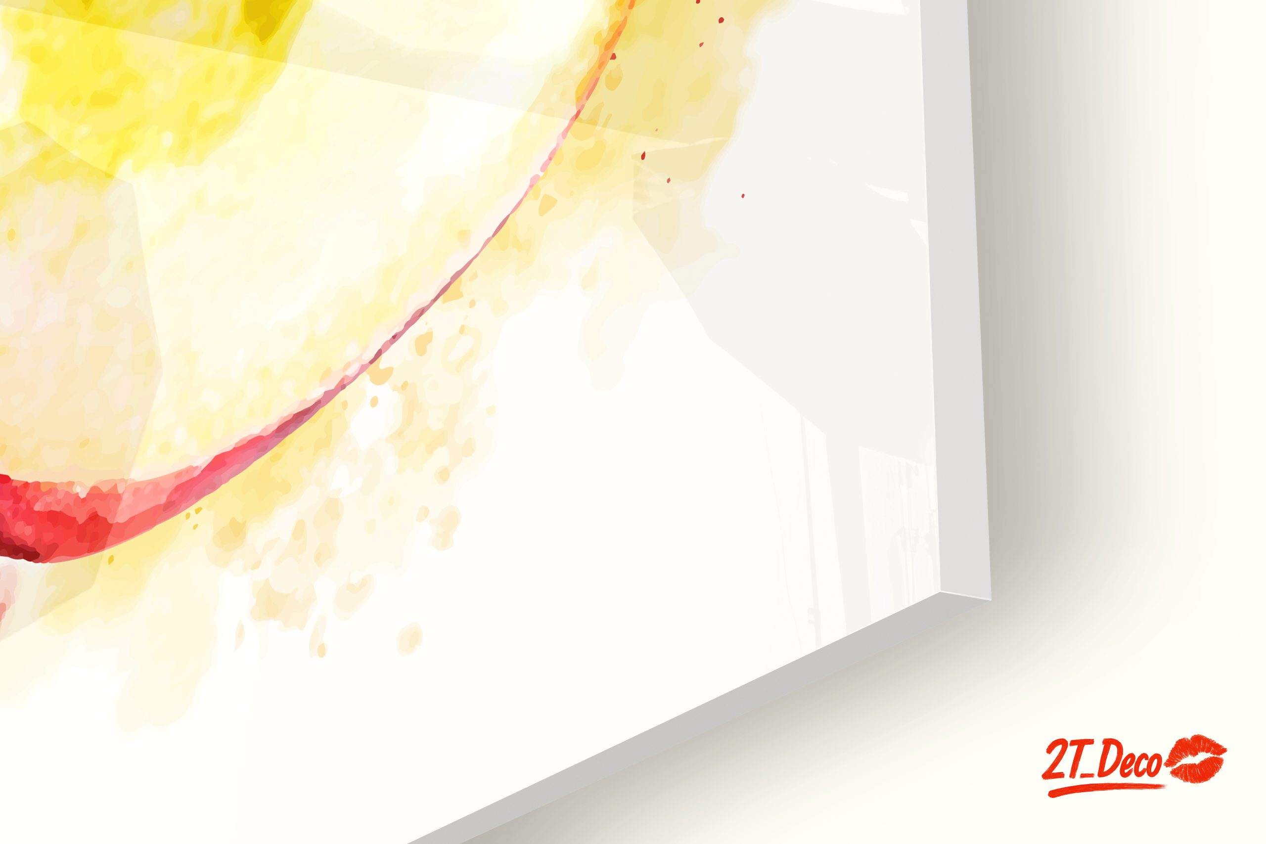 Vibrant Abstract Peach Art - Image 9